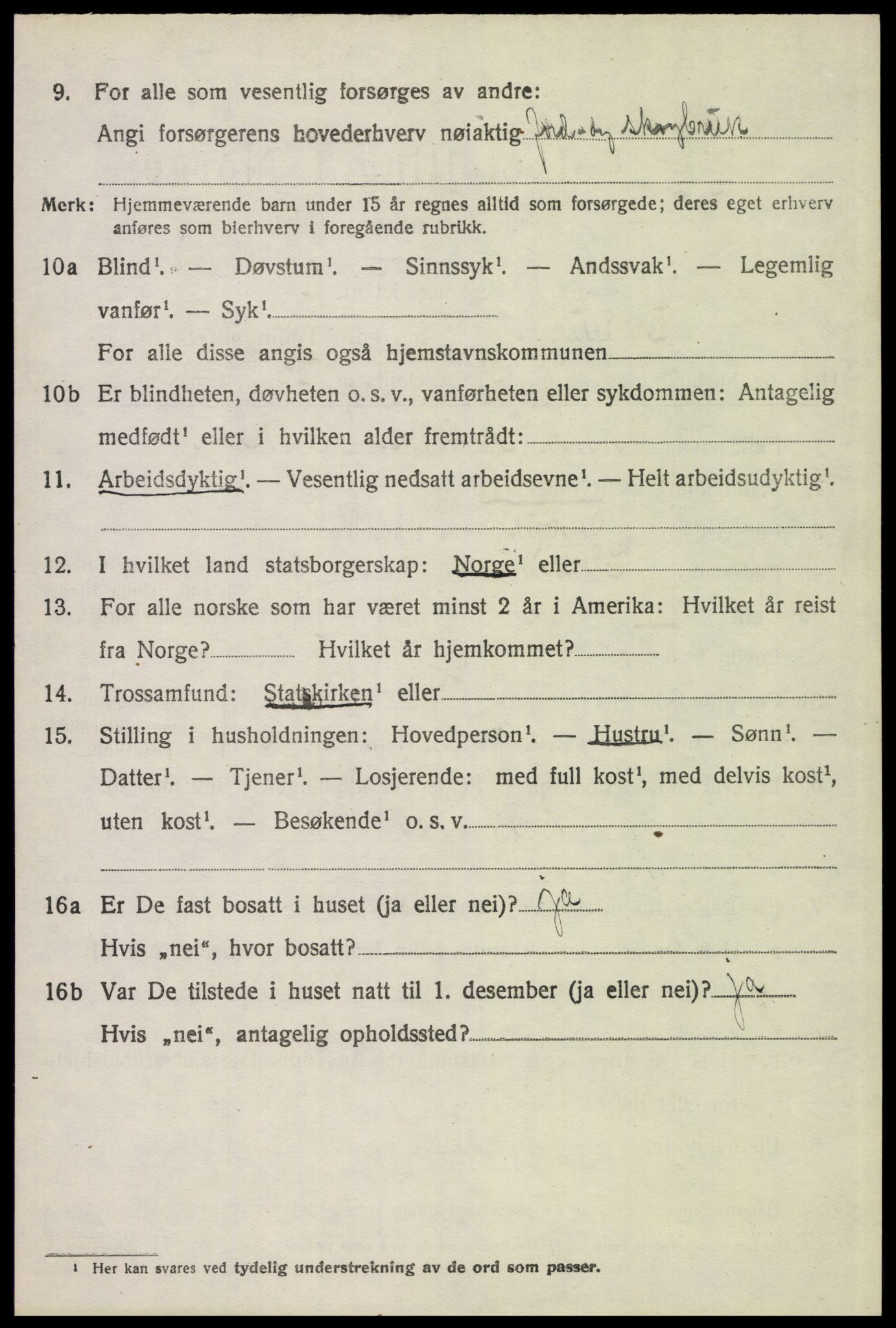 SAH, 1920 census for Elverum, 1920, p. 17703