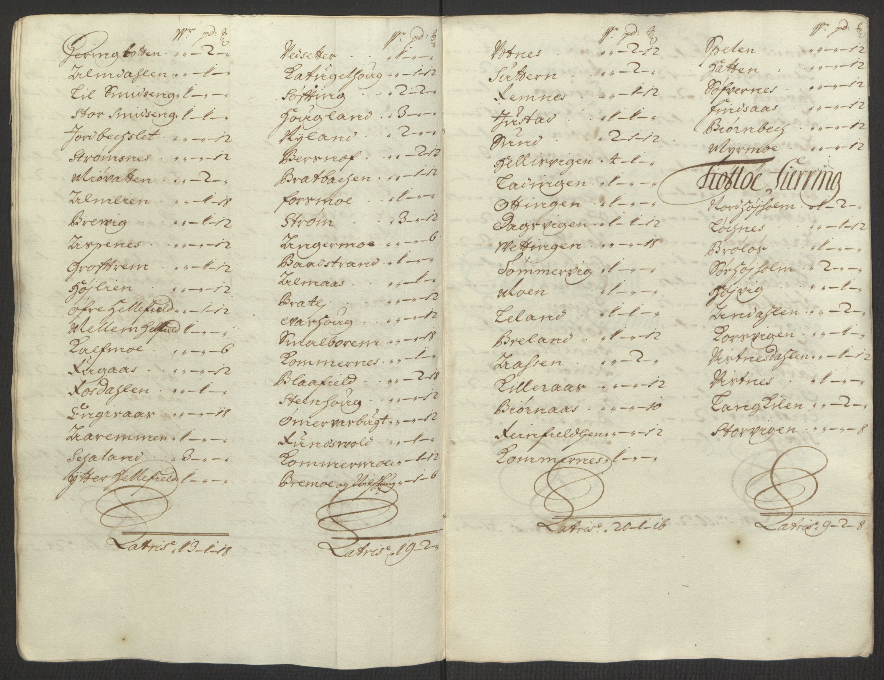 Rentekammeret inntil 1814, Reviderte regnskaper, Fogderegnskap, AV/RA-EA-4092/R65/L4505: Fogderegnskap Helgeland, 1693-1696, p. 247