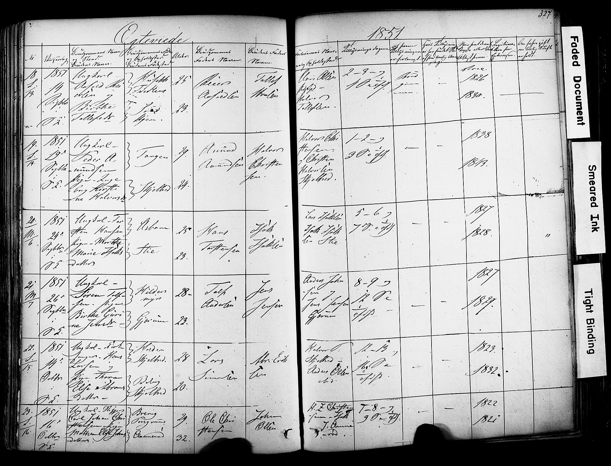 Solum kirkebøker, AV/SAKO-A-306/F/Fa/L0006: Parish register (official) no. I 6, 1844-1855, p. 327