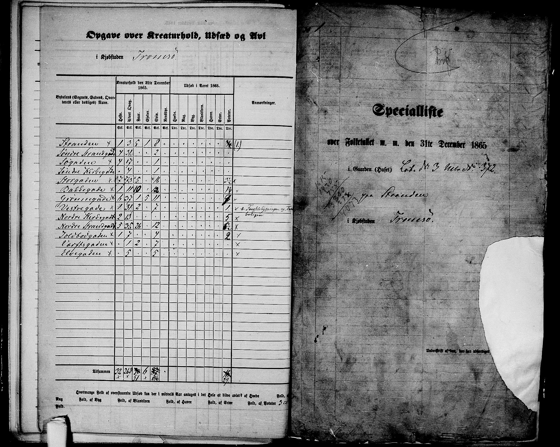 RA, 1865 census for Tromsø, 1865, p. 10