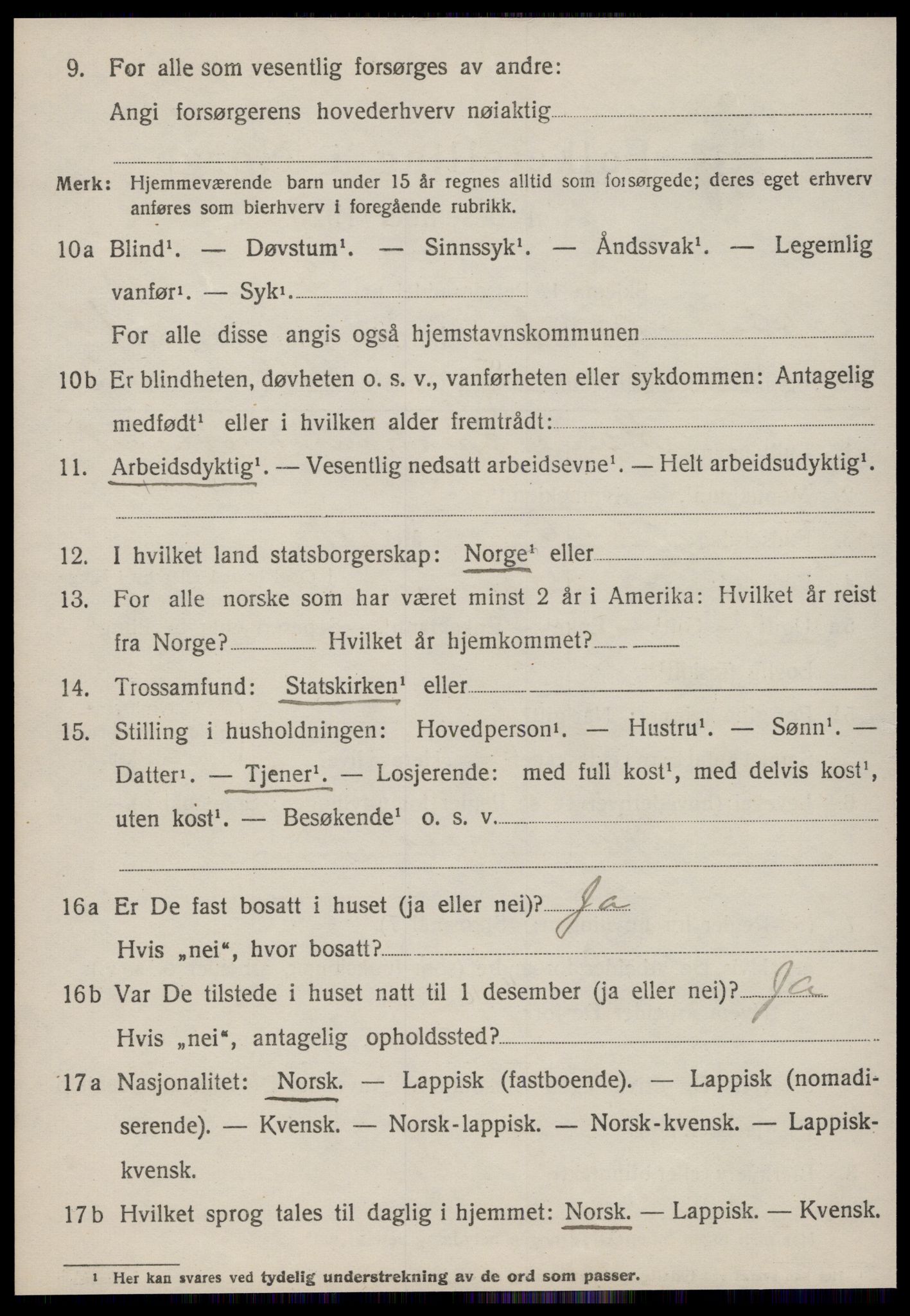 SAT, 1920 census for Oppdal, 1920, p. 10348