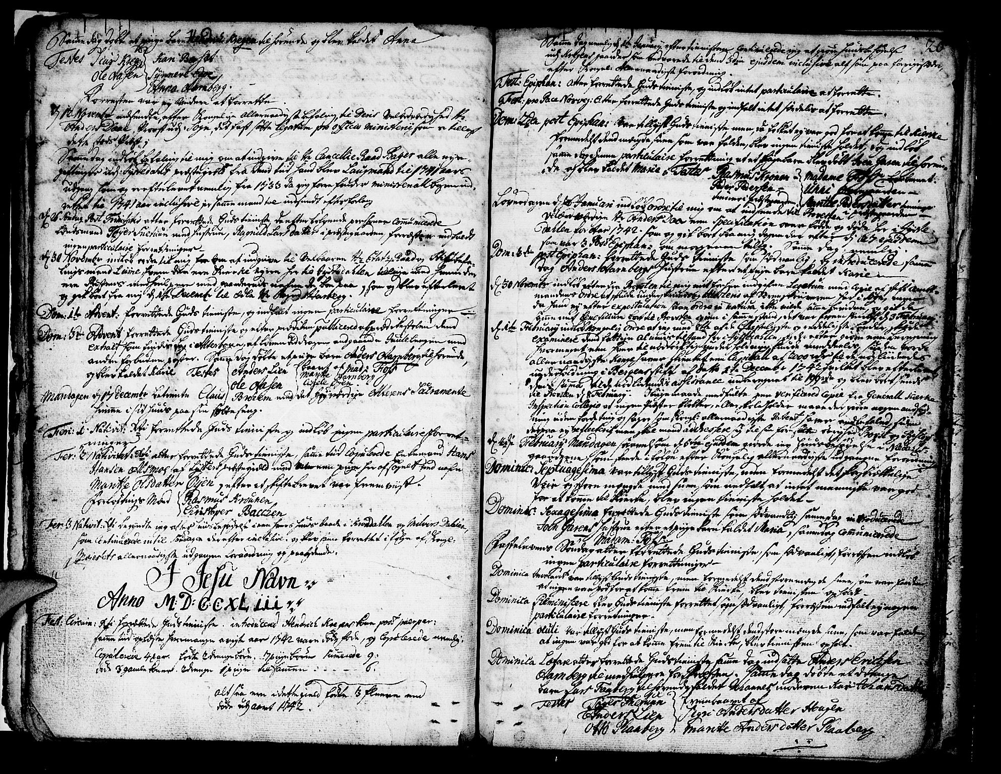 Jostedal sokneprestembete, AV/SAB-A-80601/H/Haa/Haaa/L0001: Parish register (official) no. A 1, 1733-1751, p. 20