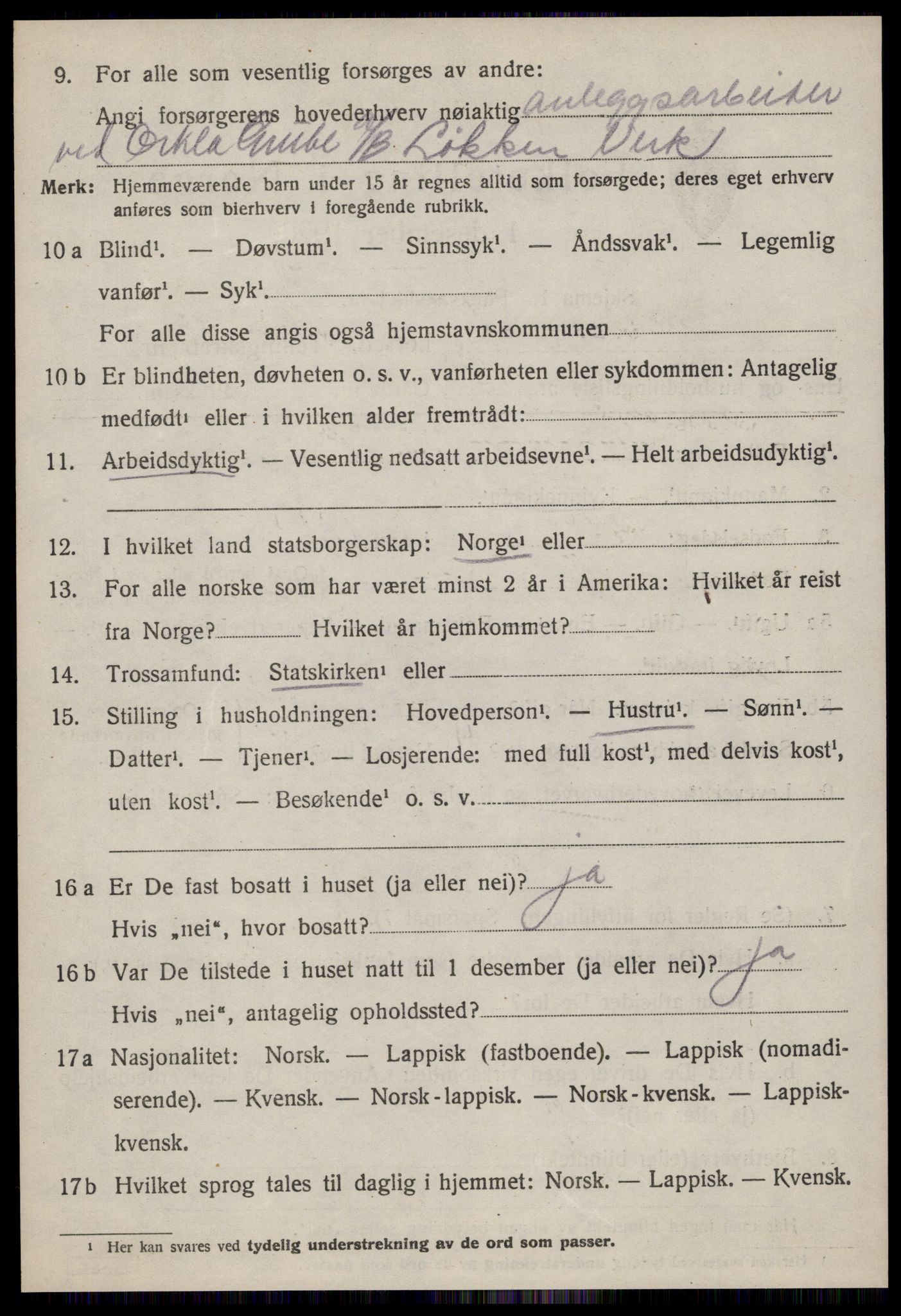 SAT, 1920 census for Meldal, 1920, p. 5720