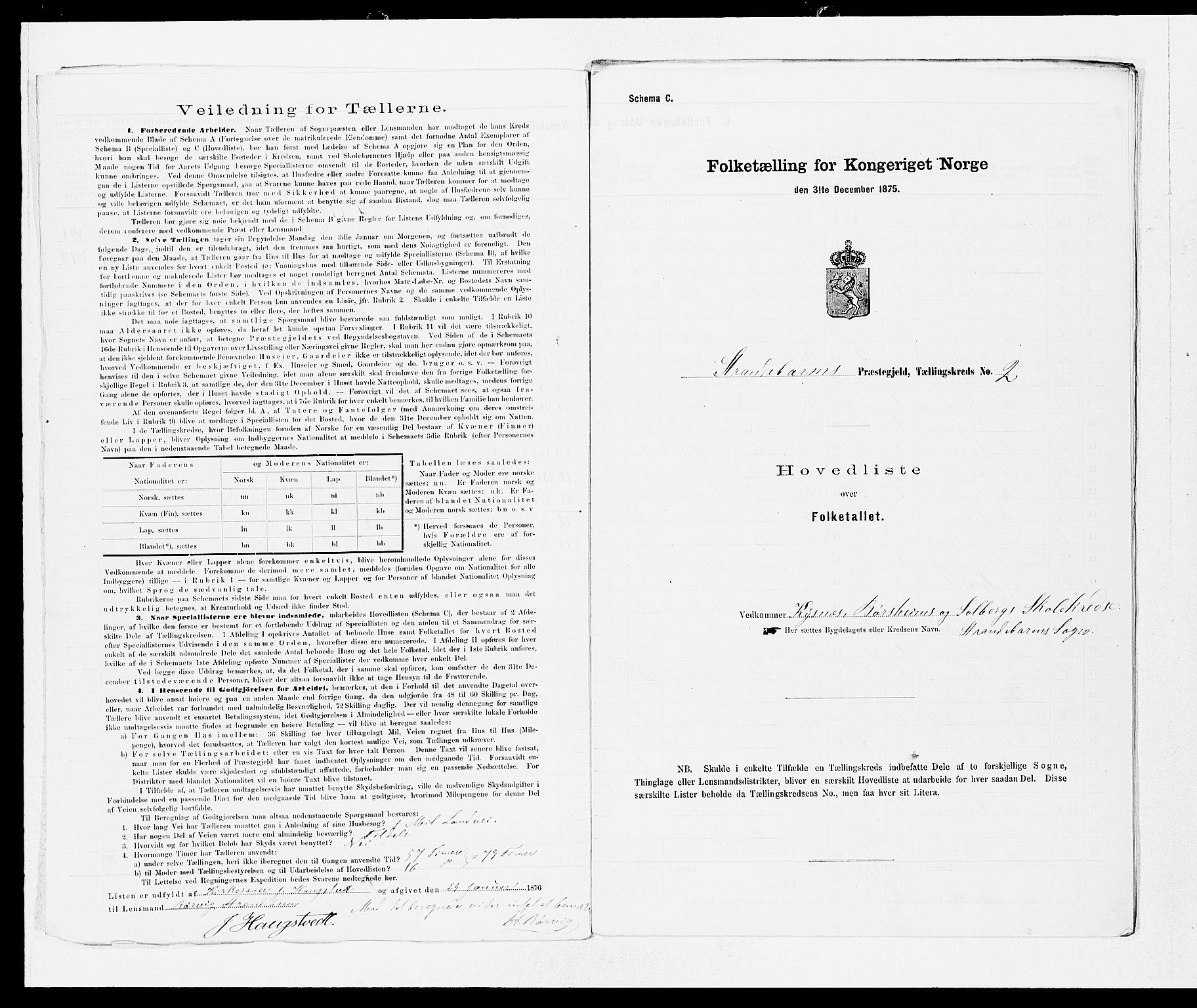 SAB, 1875 census for 1226P Strandebarm, 1875, p. 4