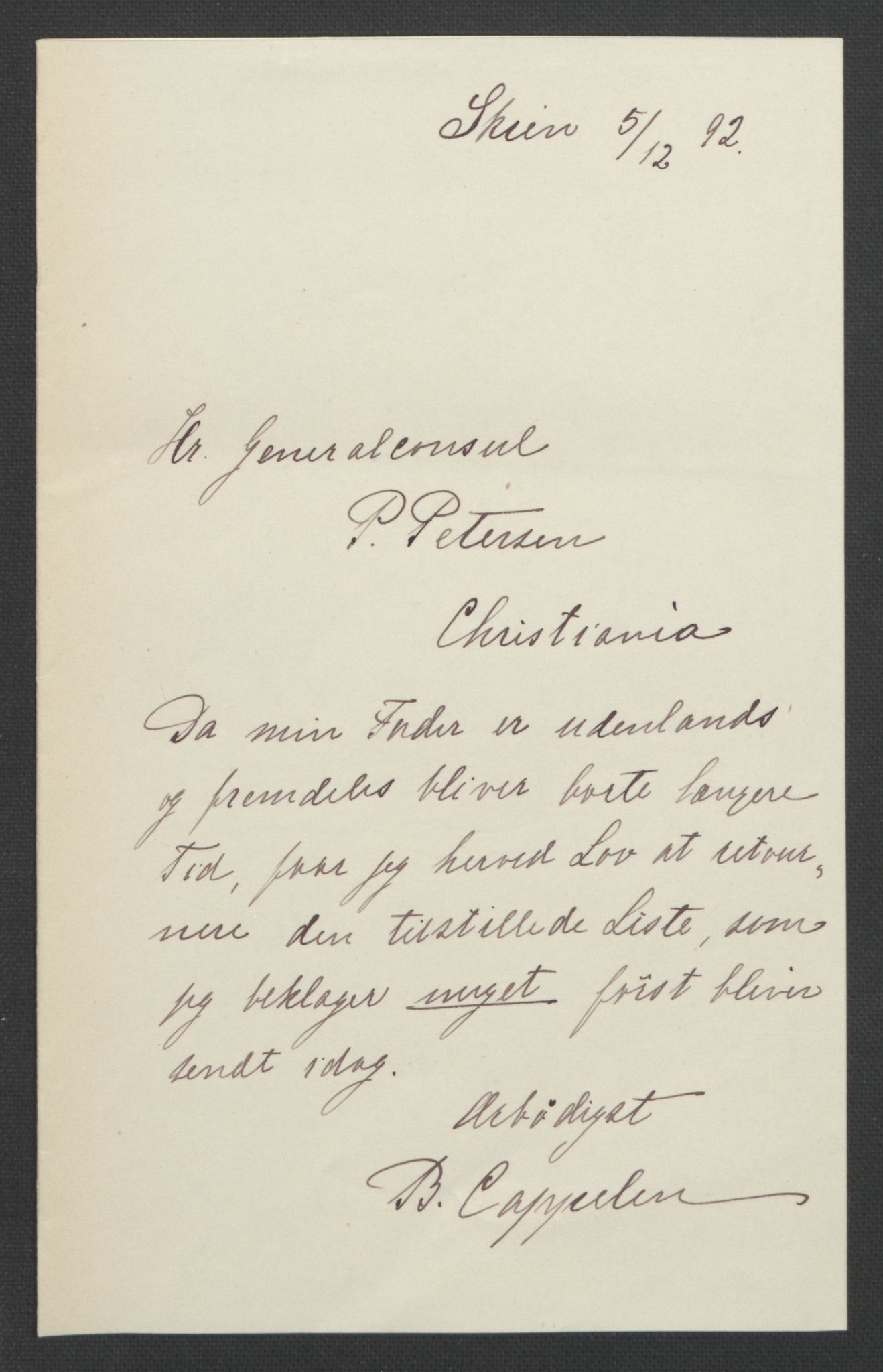 Arbeidskomitéen for Fridtjof Nansens polarekspedisjon, AV/RA-PA-0061/D/L0001/0003: Pengeinnsamlingen / Bidragslister med følgebrev, 1892-1893, p. 24