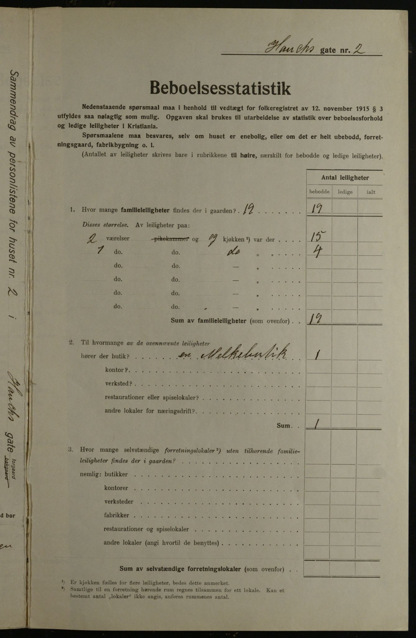 OBA, Municipal Census 1923 for Kristiania, 1923, p. 39192