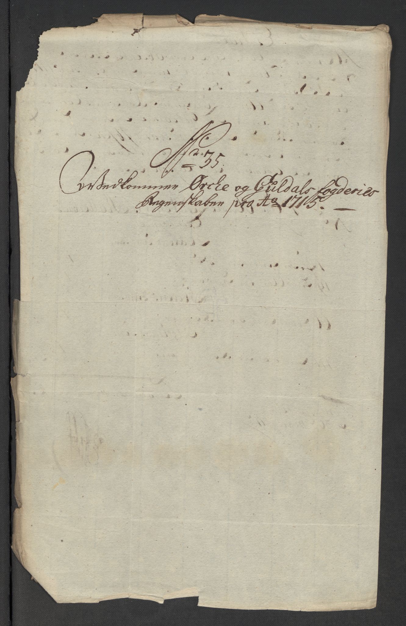 Rentekammeret inntil 1814, Reviderte regnskaper, Fogderegnskap, AV/RA-EA-4092/R60/L3966: Fogderegnskap Orkdal og Gauldal, 1715, p. 337