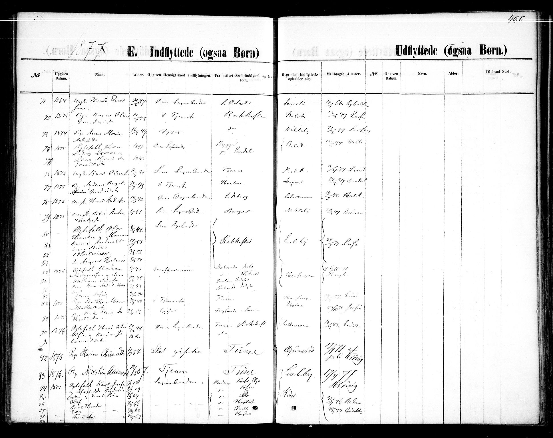 Glemmen prestekontor Kirkebøker, AV/SAO-A-10908/F/Fa/L0009: Parish register (official) no. 9, 1871-1878, p. 466