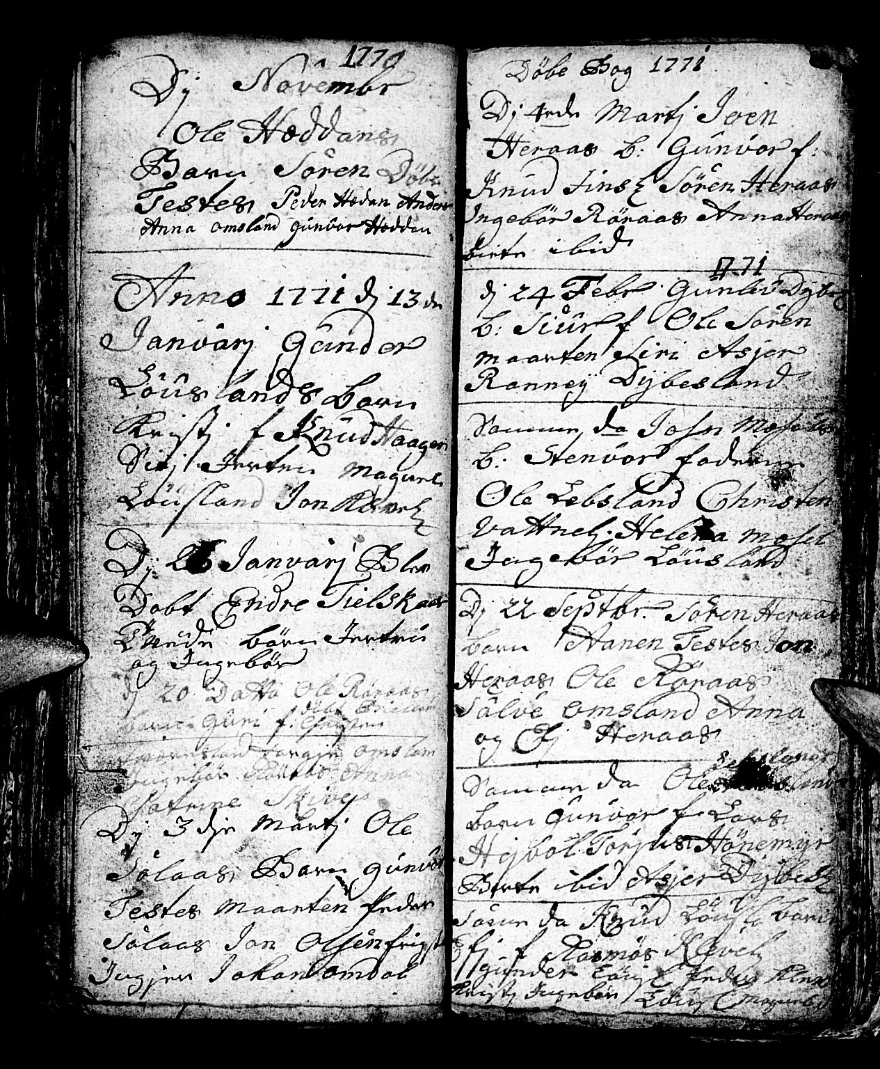 Bjelland sokneprestkontor, SAK/1111-0005/F/Fb/Fbb/L0001: Parish register (copy) no. B 1, 1732-1782, p. 92