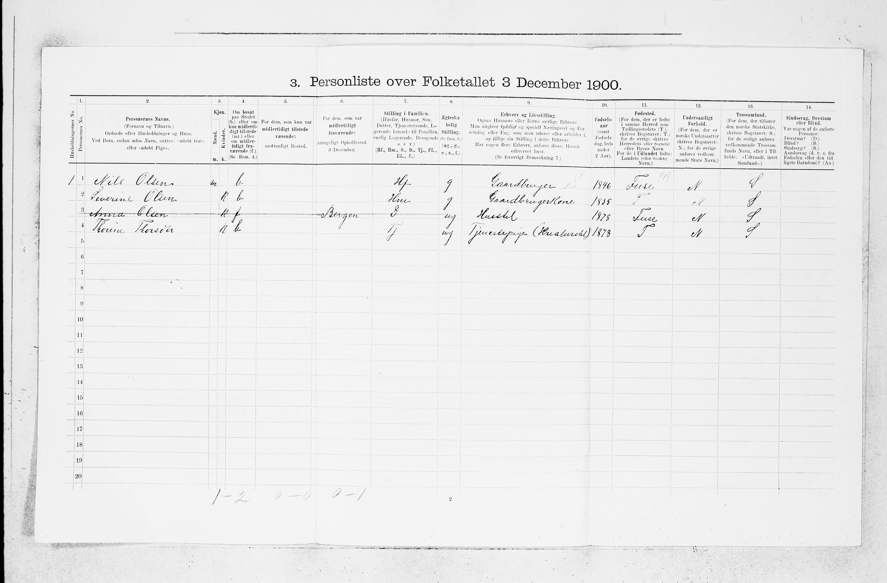 SAB, 1900 census for Askøy, 1900, p. 779