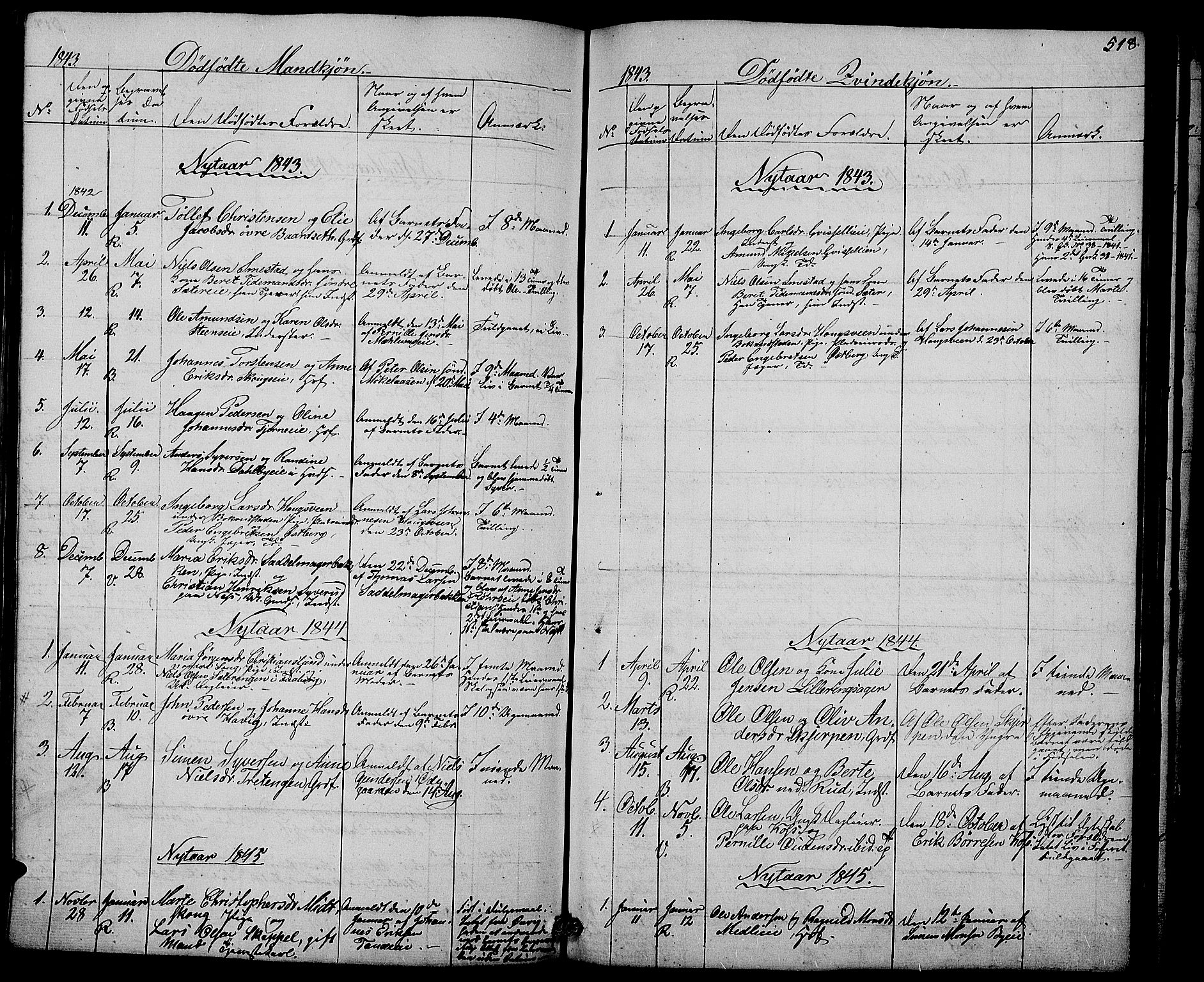 Ringsaker prestekontor, AV/SAH-PREST-014/L/La/L0005: Parish register (copy) no. 5, 1839-1850, p. 518