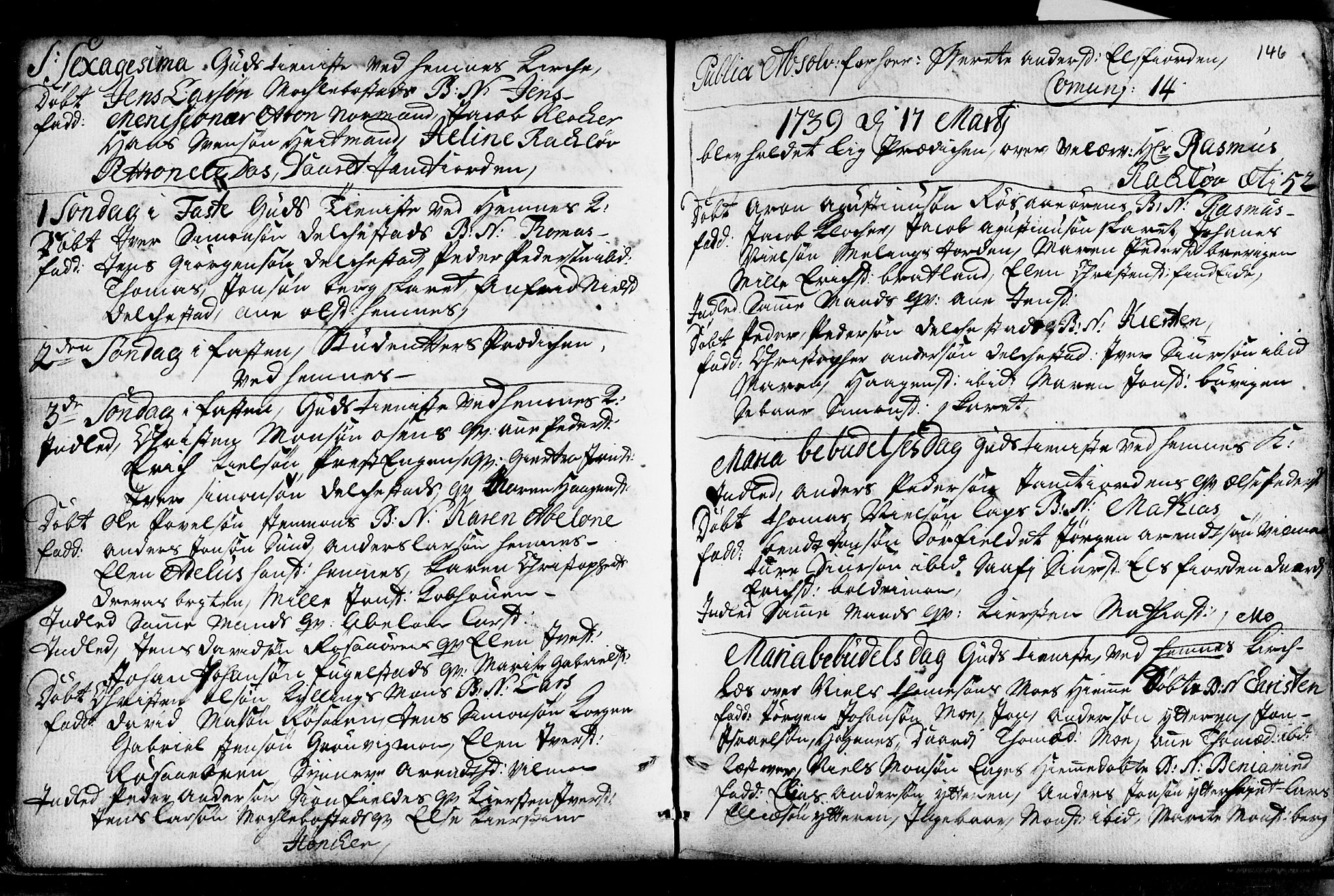 Ministerialprotokoller, klokkerbøker og fødselsregistre - Nordland, AV/SAT-A-1459/825/L0346: Parish register (official) no. 825A02, 1729-1748, p. 146