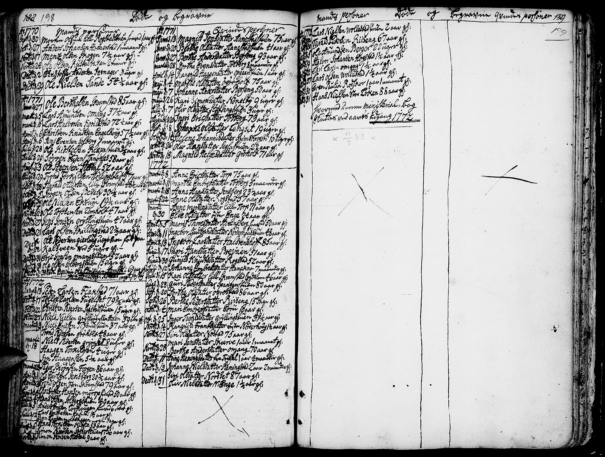 Løten prestekontor, AV/SAH-PREST-022/K/Ka/L0002: Parish register (official) no. 2, 1731-1772, p. 198-199