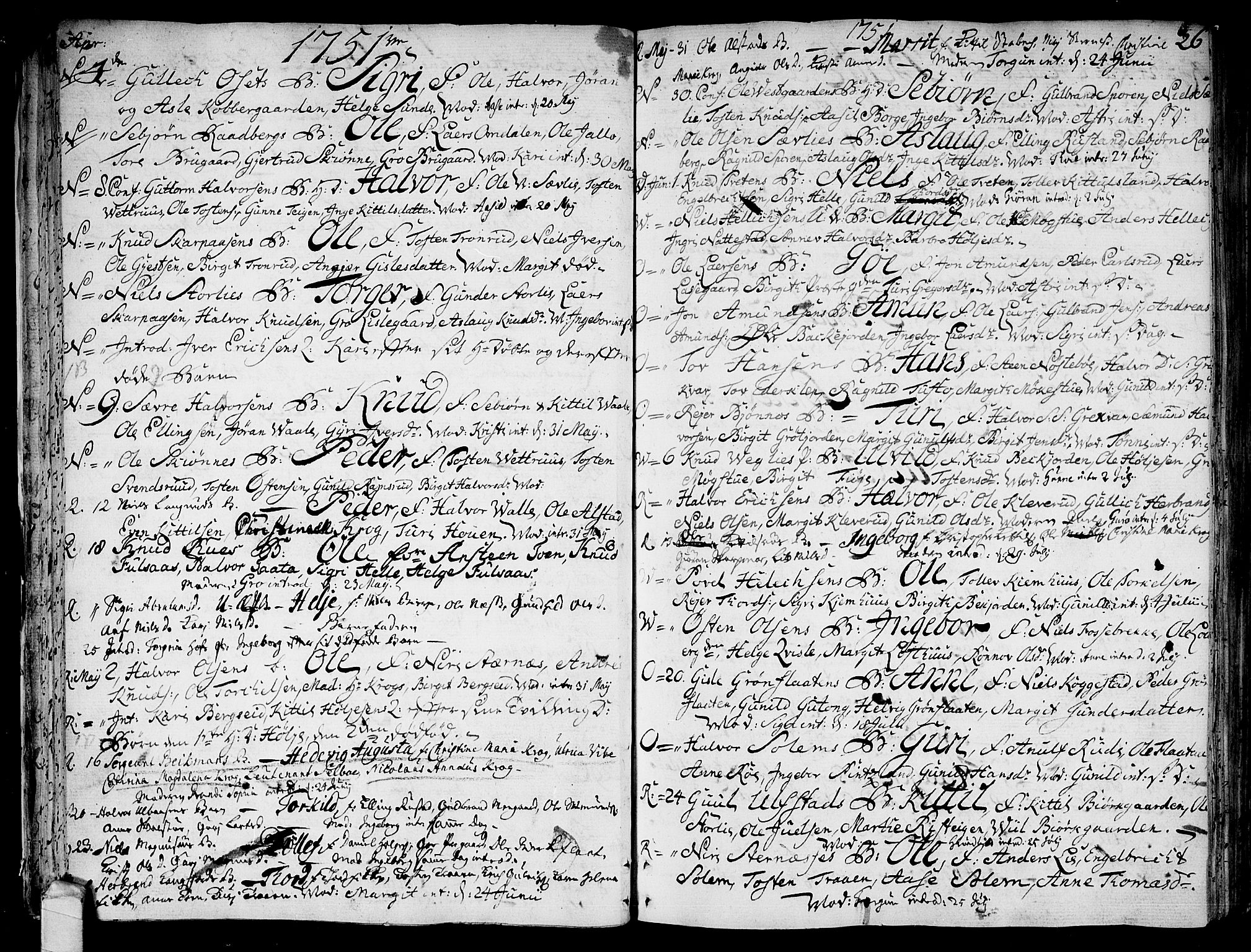 Rollag kirkebøker, SAKO/A-240/F/Fa/L0003: Parish register (official) no. I 3, 1743-1778, p. 26