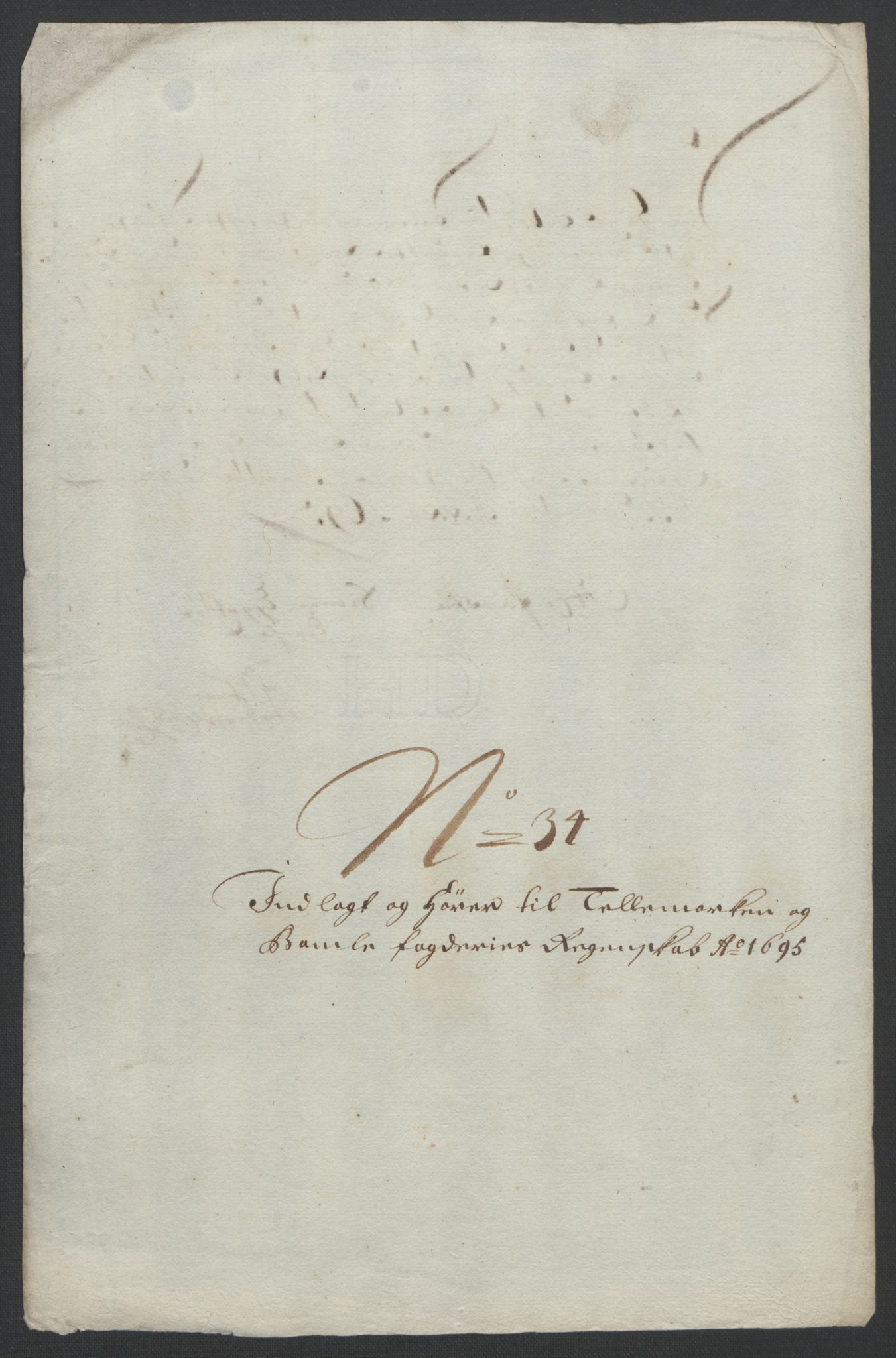 Rentekammeret inntil 1814, Reviderte regnskaper, Fogderegnskap, AV/RA-EA-4092/R36/L2093: Fogderegnskap Øvre og Nedre Telemark og Bamble, 1695, p. 530