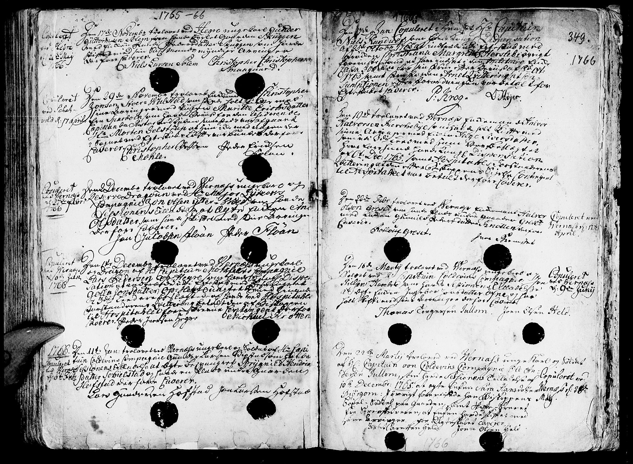 Ministerialprotokoller, klokkerbøker og fødselsregistre - Nord-Trøndelag, SAT/A-1458/709/L0057: Parish register (official) no. 709A05, 1755-1780, p. 349