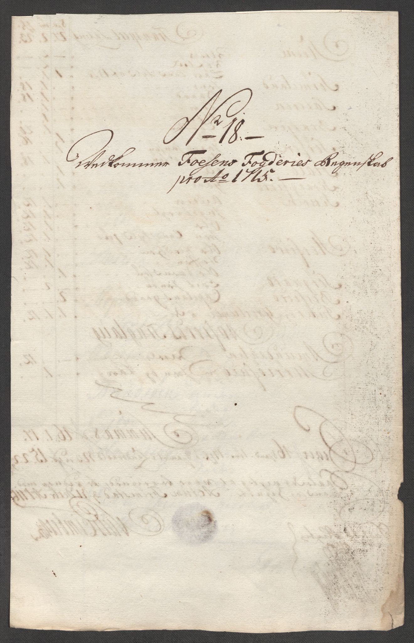 Rentekammeret inntil 1814, Reviderte regnskaper, Fogderegnskap, RA/EA-4092/R57/L3863: Fogderegnskap Fosen, 1715, p. 165