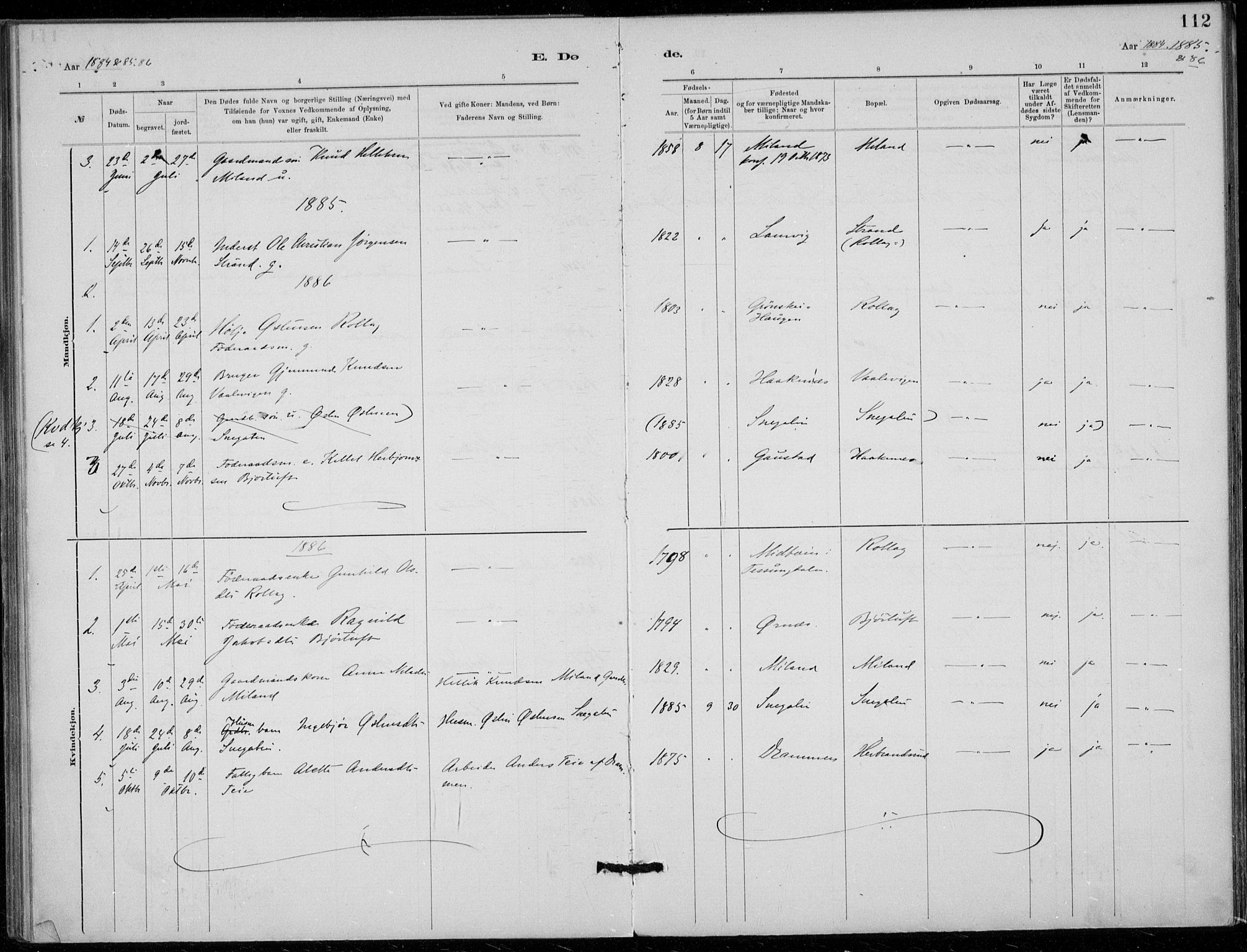 Tinn kirkebøker, AV/SAKO-A-308/F/Fb/L0002: Parish register (official) no. II 2, 1878-1917, p. 112