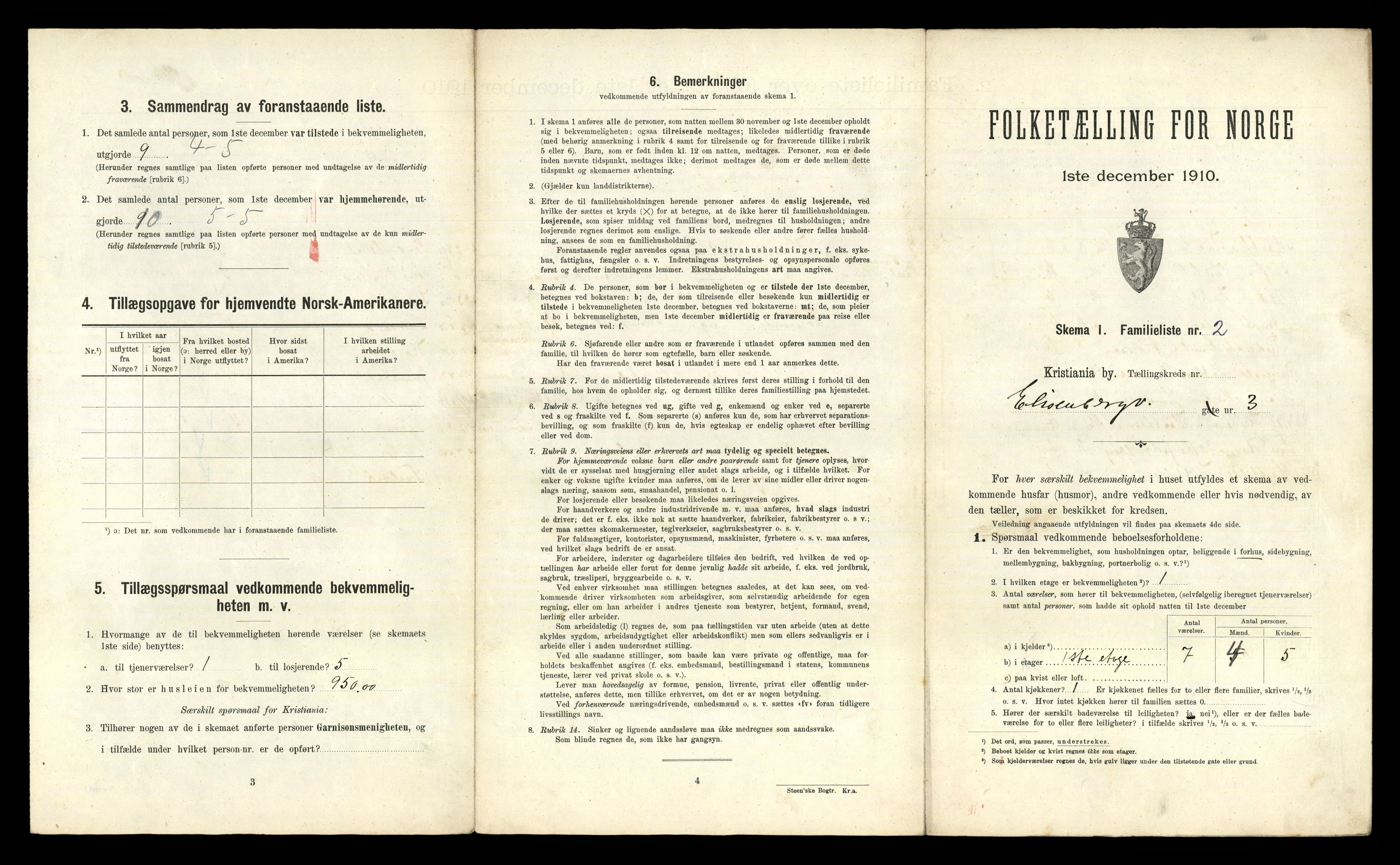 RA, 1910 census for Kristiania, 1910, p. 19559