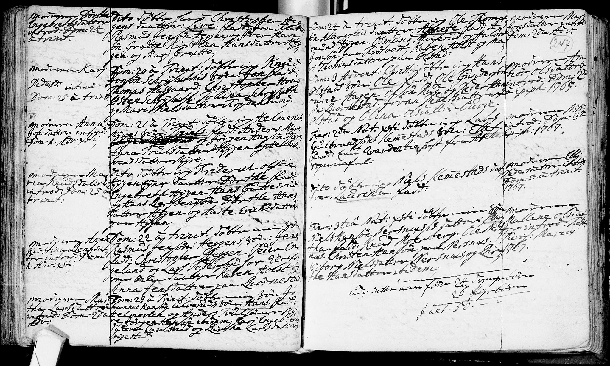 Røyken kirkebøker, SAKO/A-241/F/Fa/L0002: Parish register (official) no. 2, 1731-1782, p. 247