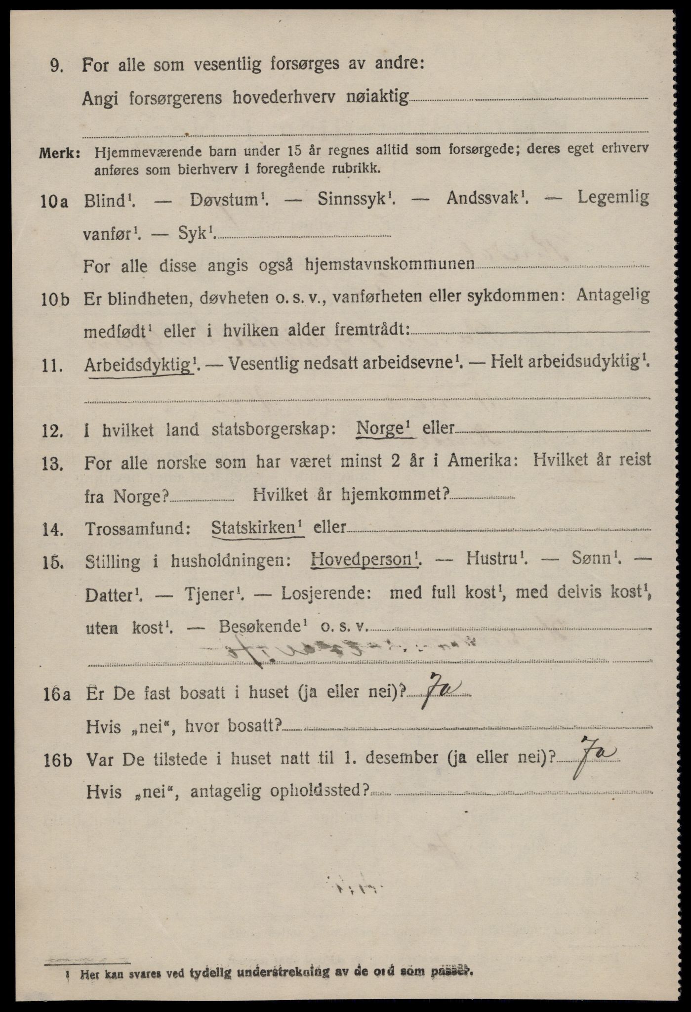 SAT, 1920 census for Rindal, 1920, p. 3955