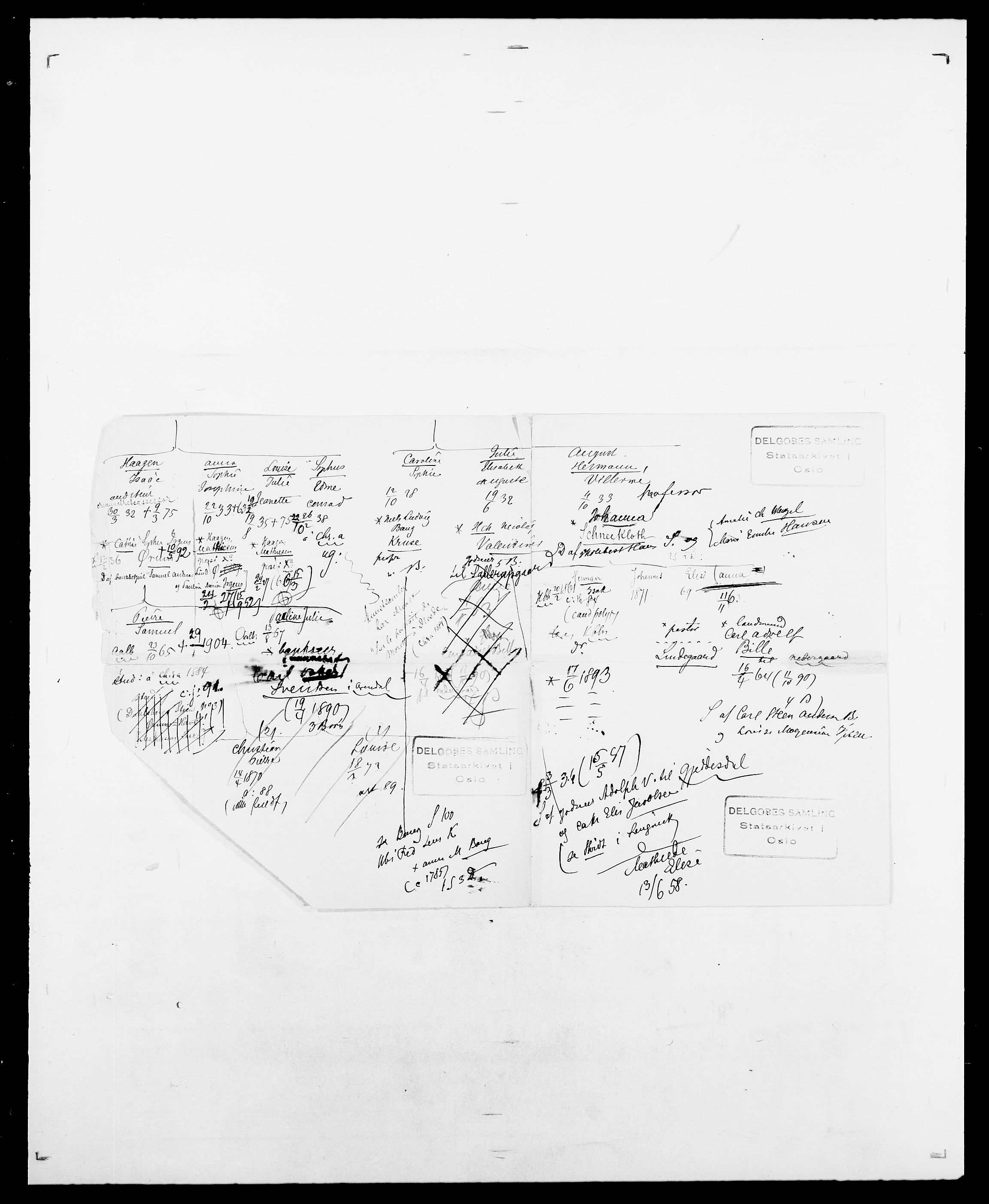 Delgobe, Charles Antoine - samling, AV/SAO-PAO-0038/D/Da/L0022: Krog - Lasteen, p. 722