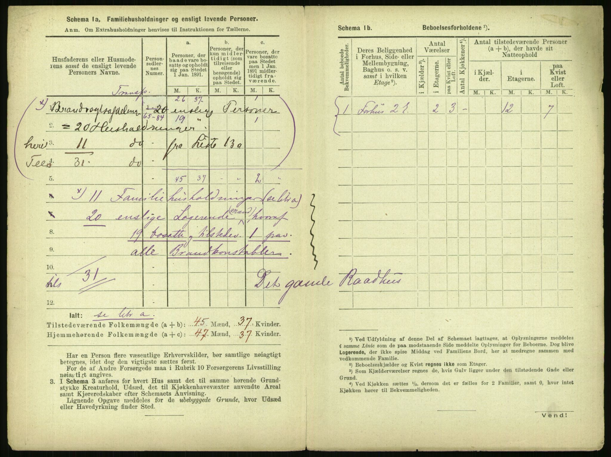 RA, 1891 census for 0301 Kristiania, 1891, p. 1204