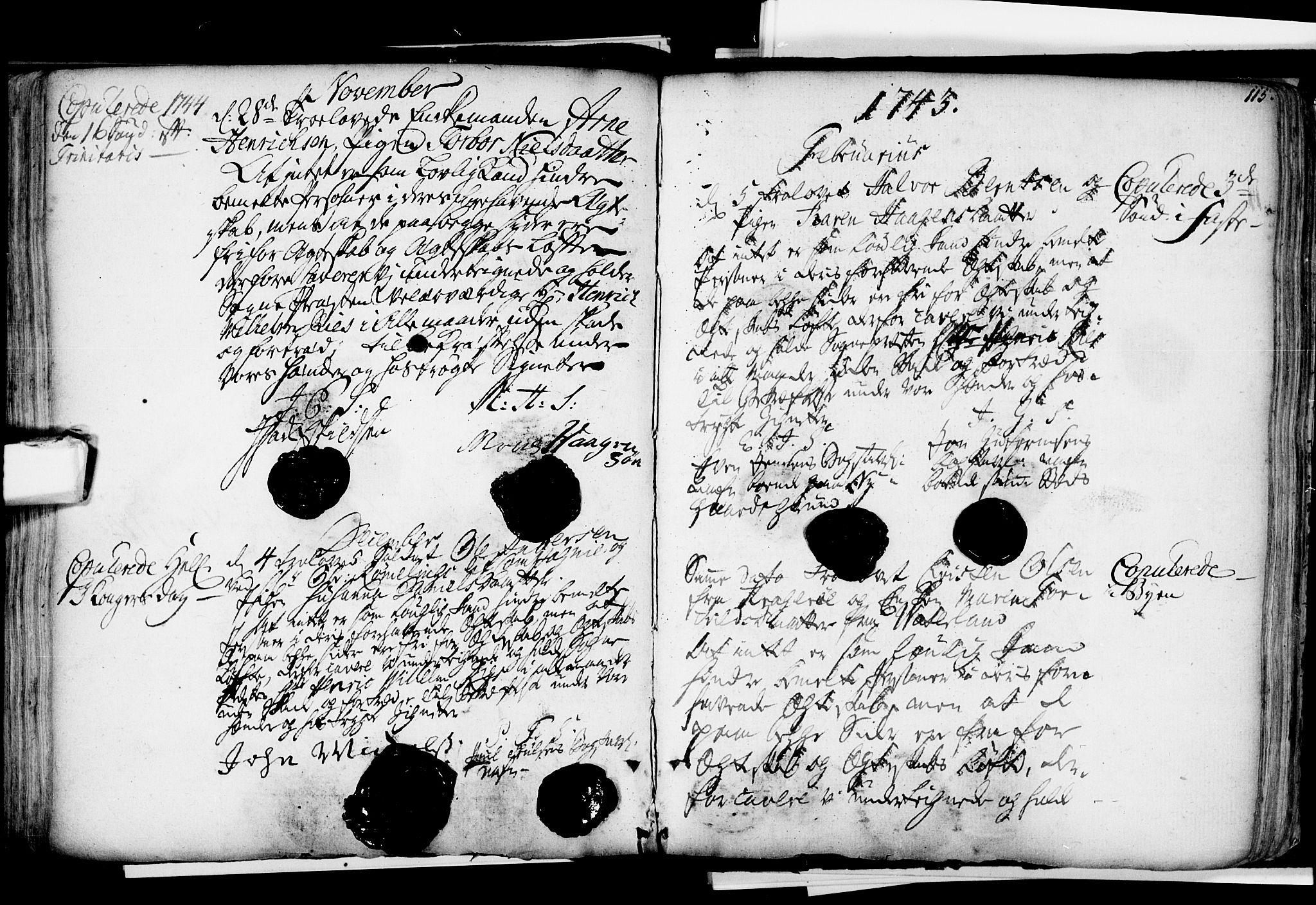 Glemmen prestekontor Kirkebøker, AV/SAO-A-10908/F/Fa/L0001: Parish register (official) no. 1, 1733-1759, p. 115