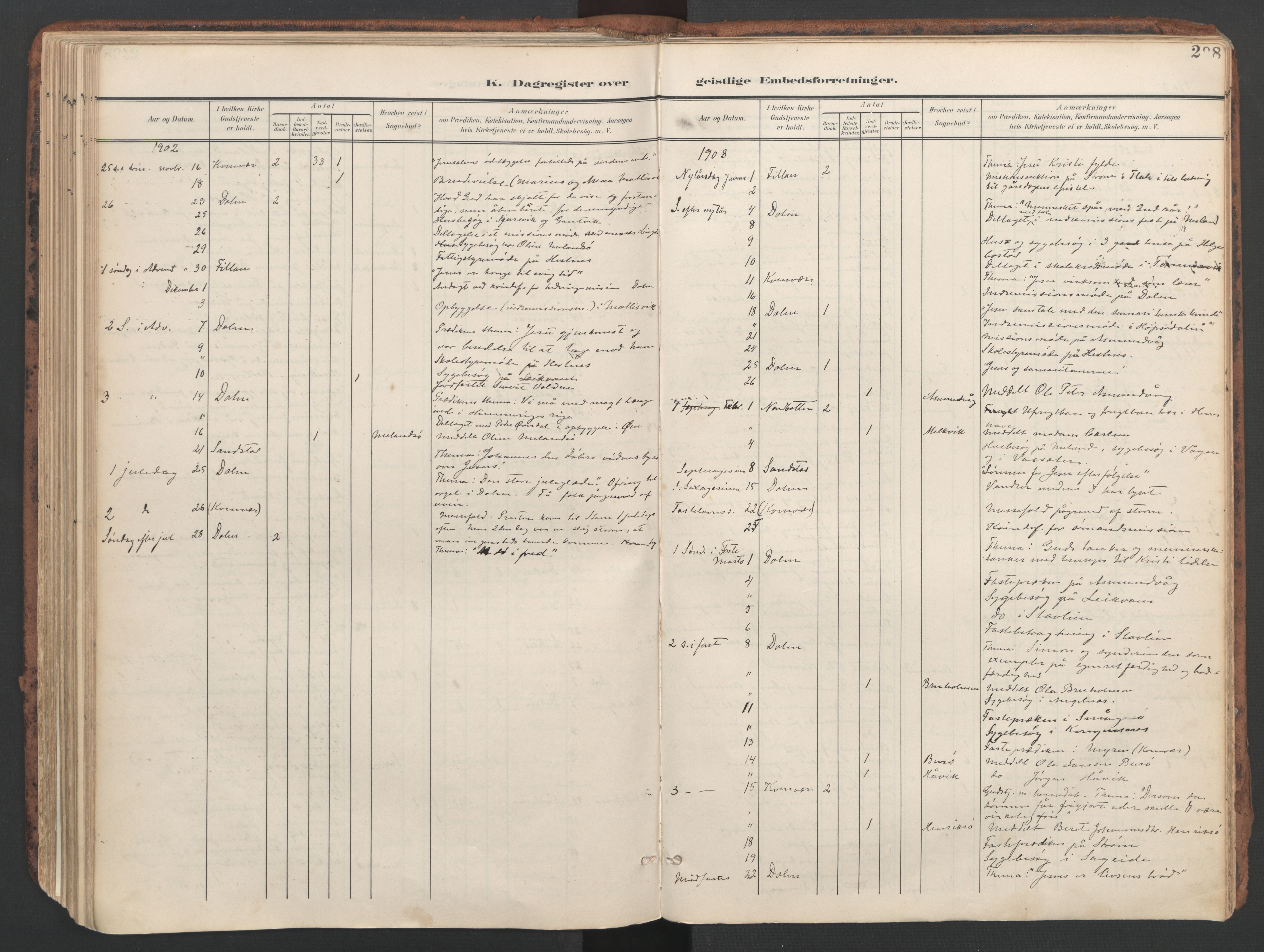 Ministerialprotokoller, klokkerbøker og fødselsregistre - Sør-Trøndelag, AV/SAT-A-1456/634/L0537: Parish register (official) no. 634A13, 1896-1922, p. 208