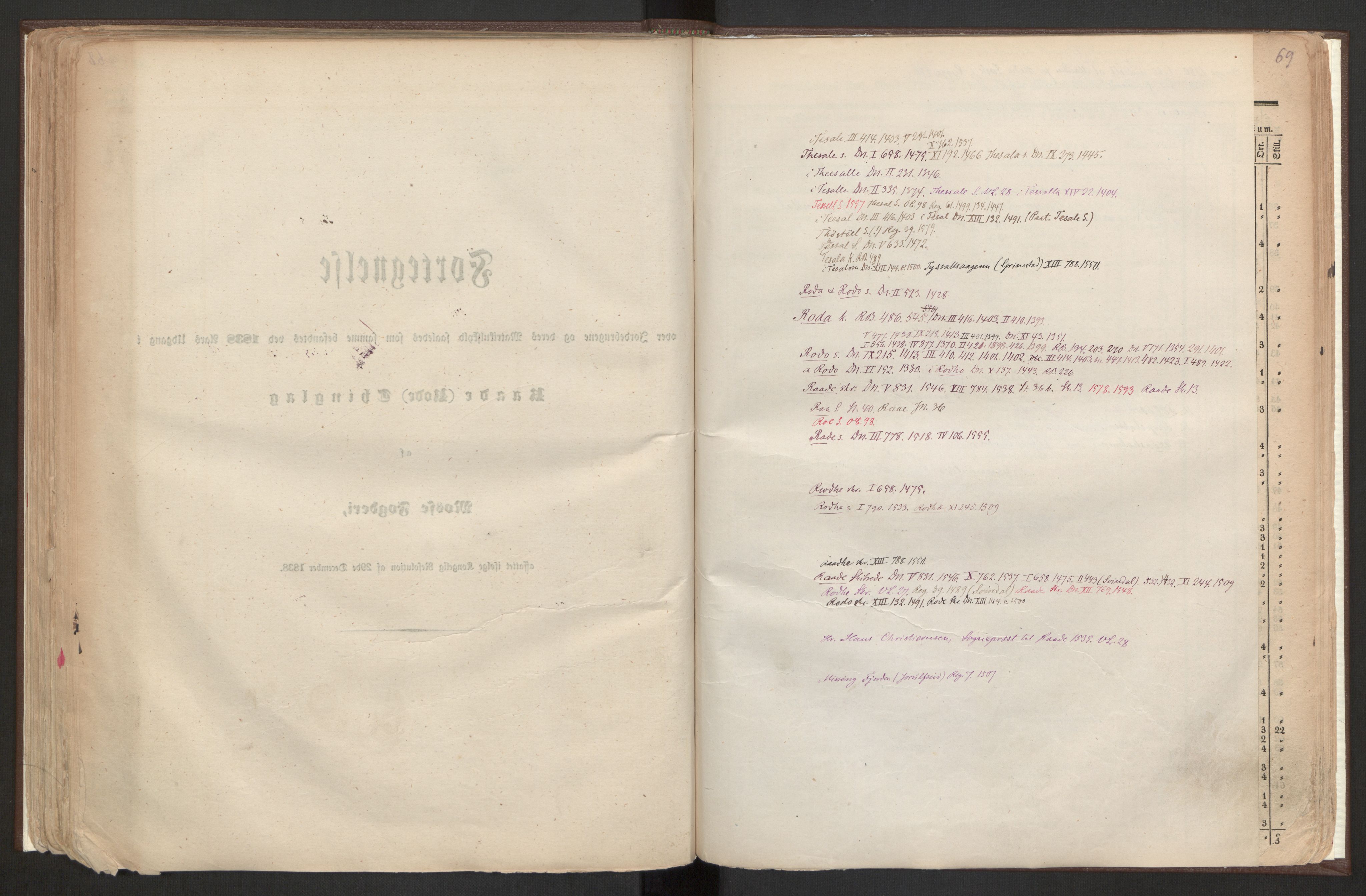 Rygh, RA/PA-0034/F/Fb/L0001: Matrikkelen for 1838 - Smaalenes amt (Østfold fylke), 1838, p. 69a