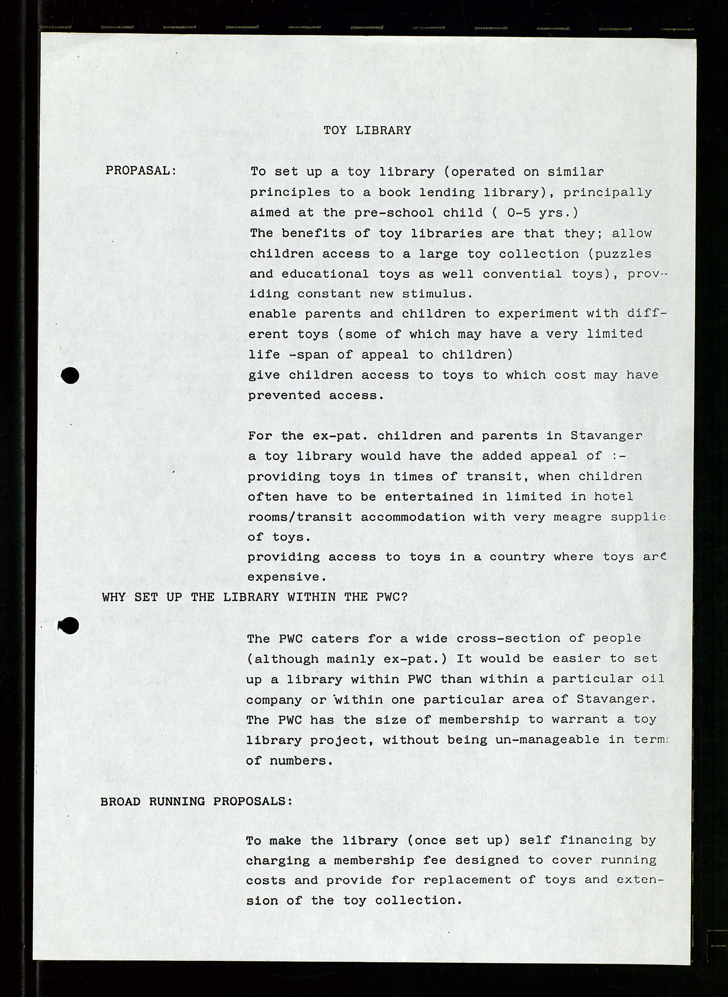 PA 1547 - Petroleum Wives Club, AV/SAST-A-101974/D/Da/L0003: President's file, 1985-1990