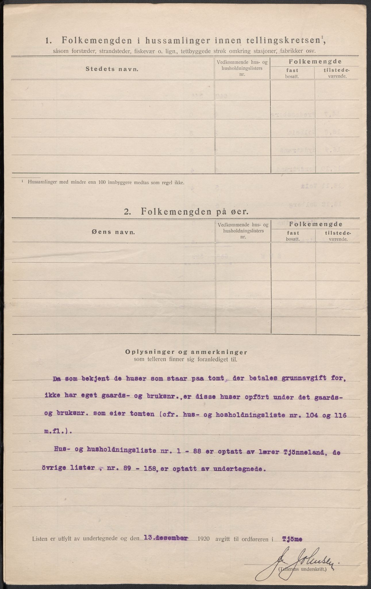 SAKO, 1920 census for Tjøme, 1920, p. 11