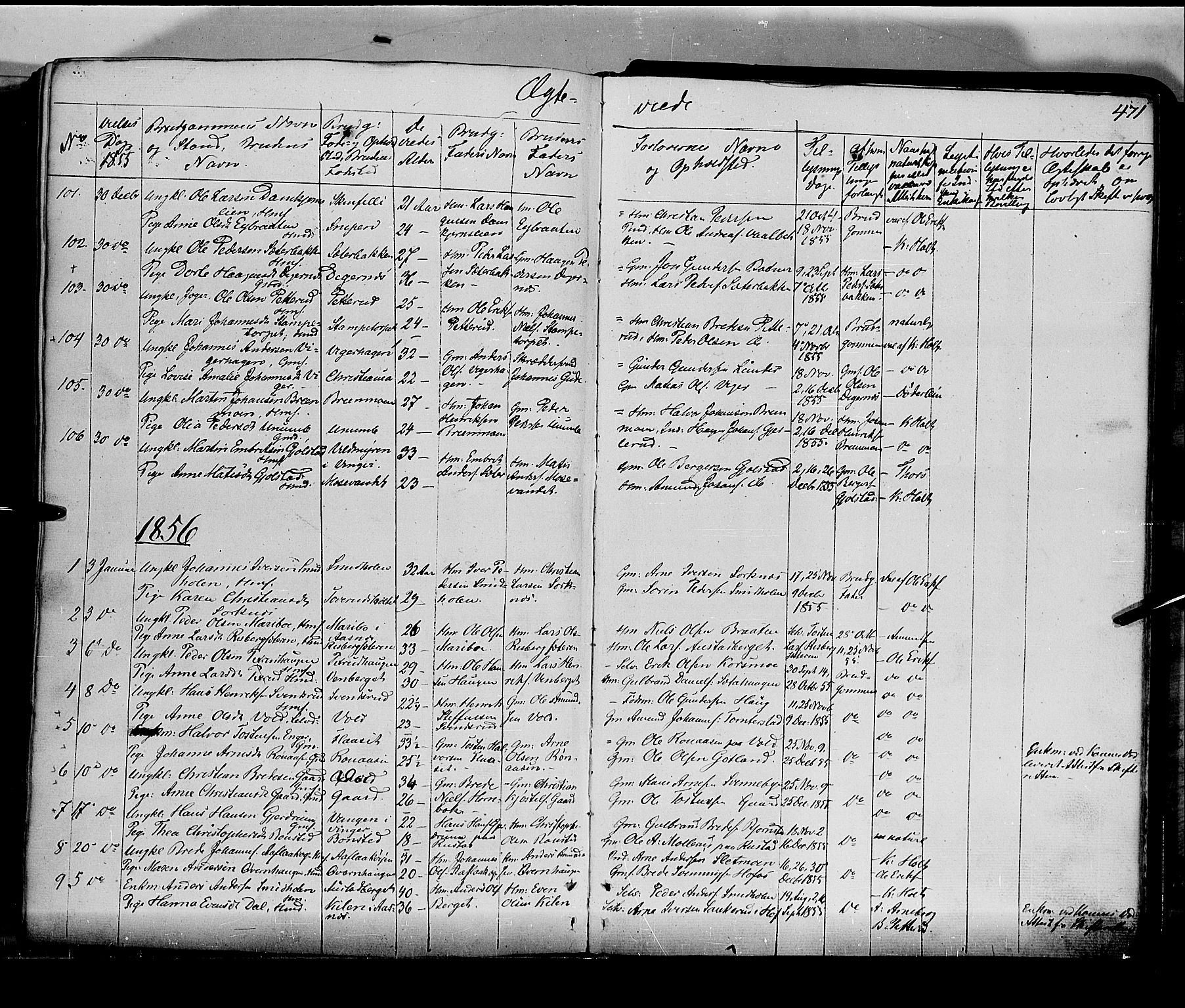 Grue prestekontor, SAH/PREST-036/H/Ha/Haa/L0008: Parish register (official) no. 8, 1847-1858, p. 471