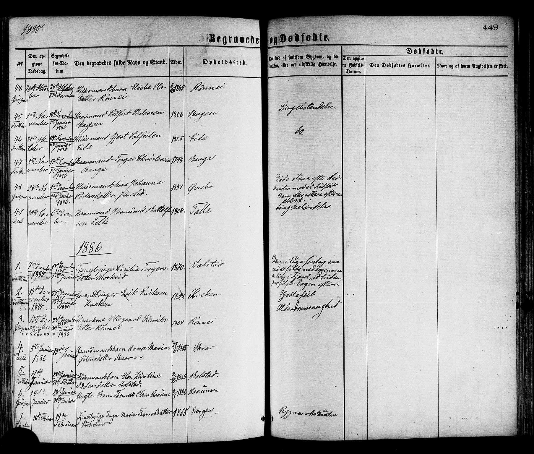 Luster sokneprestembete, SAB/A-81101/H/Haa/Haaa/L0010: Parish register (official) no. A 10, 1871-1886, p. 449