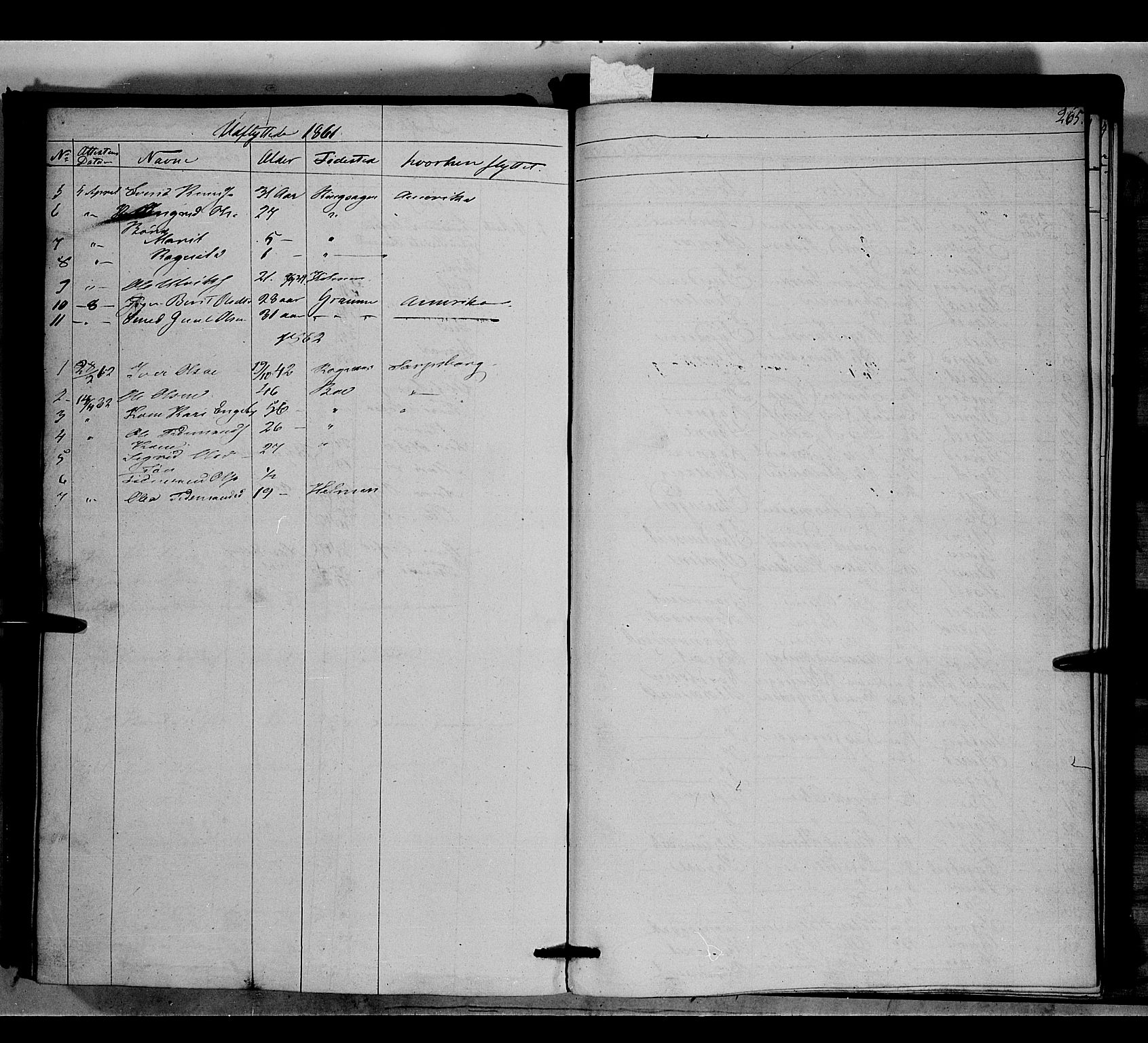 Nord-Aurdal prestekontor, SAH/PREST-132/H/Ha/Haa/L0006: Parish register (official) no. 6, 1842-1863, p. 265