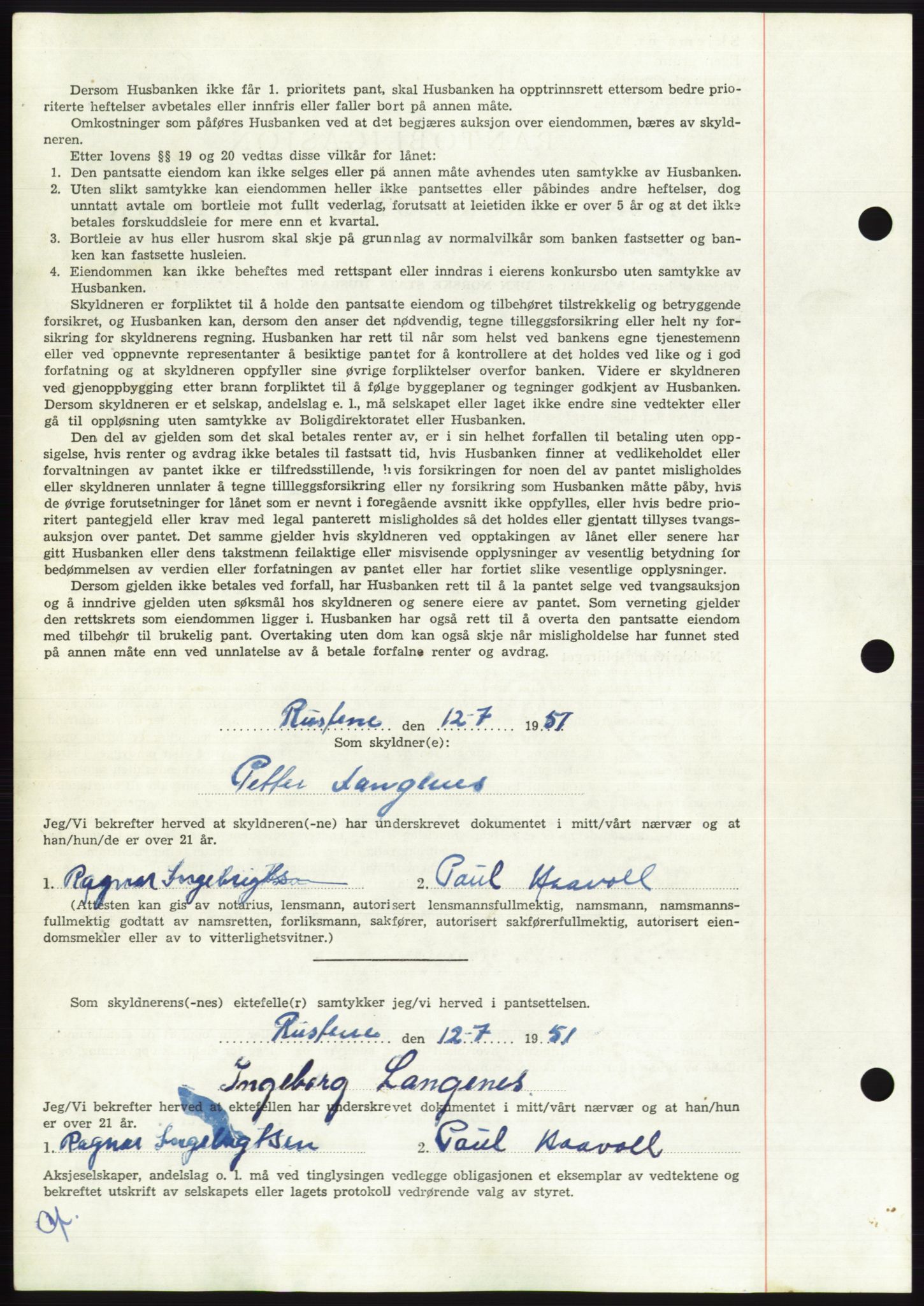 Søre Sunnmøre sorenskriveri, AV/SAT-A-4122/1/2/2C/L0120: Mortgage book no. 8B, 1951-1951, Diary no: : 1481/1951