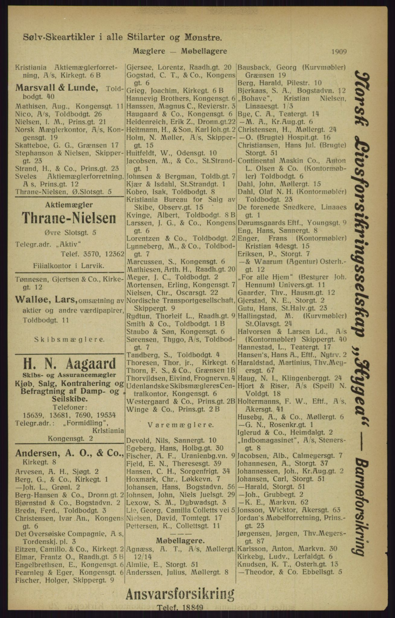 Kristiania/Oslo adressebok, PUBL/-, 1916, p. 1909