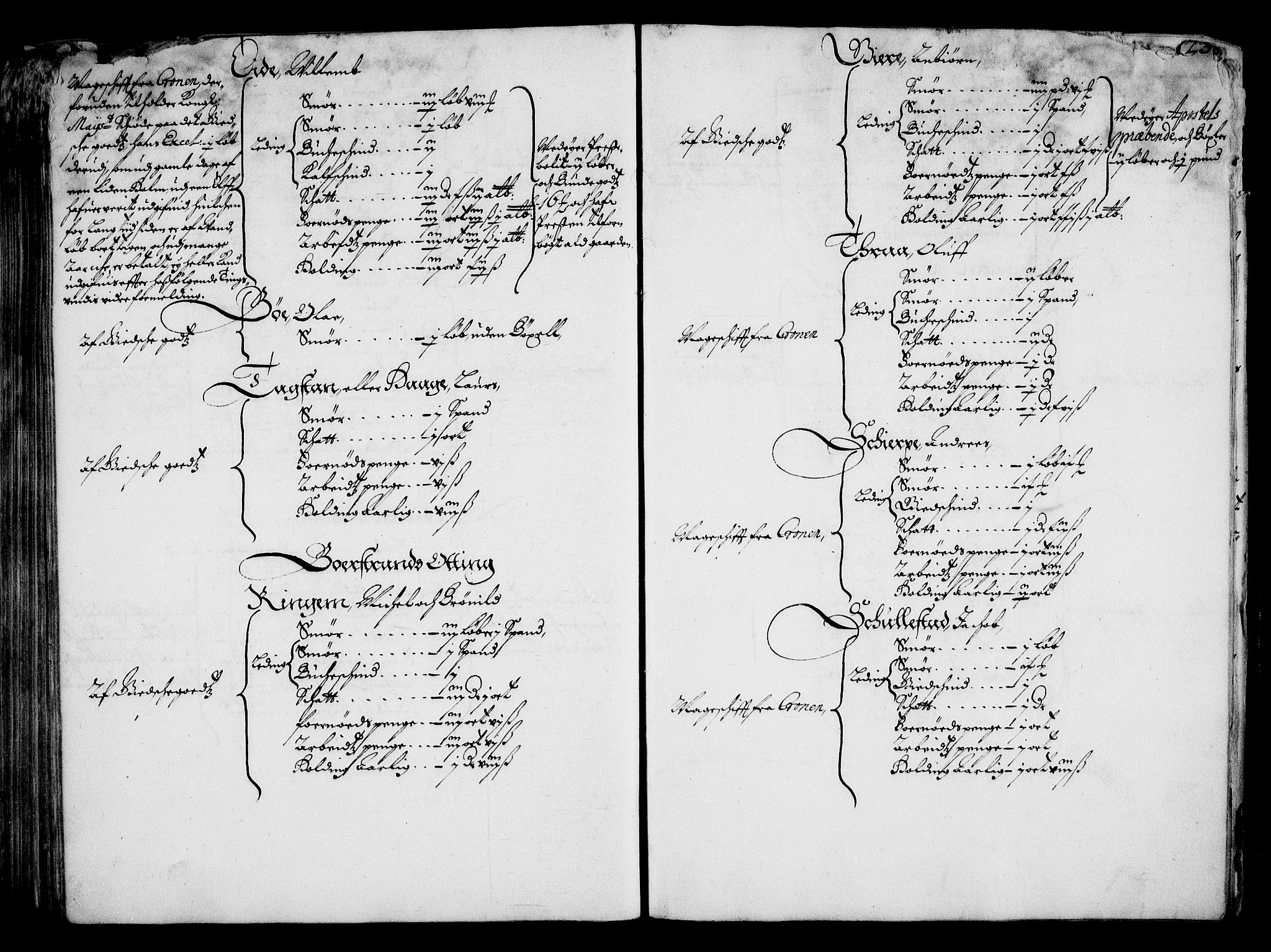 Rentekammeret inntil 1814, Realistisk ordnet avdeling, AV/RA-EA-4070/On/L0001/0001: Statens gods / [Jj 1]: Jordebok over Hannibal Sehesteds gods, 1651, p. 222