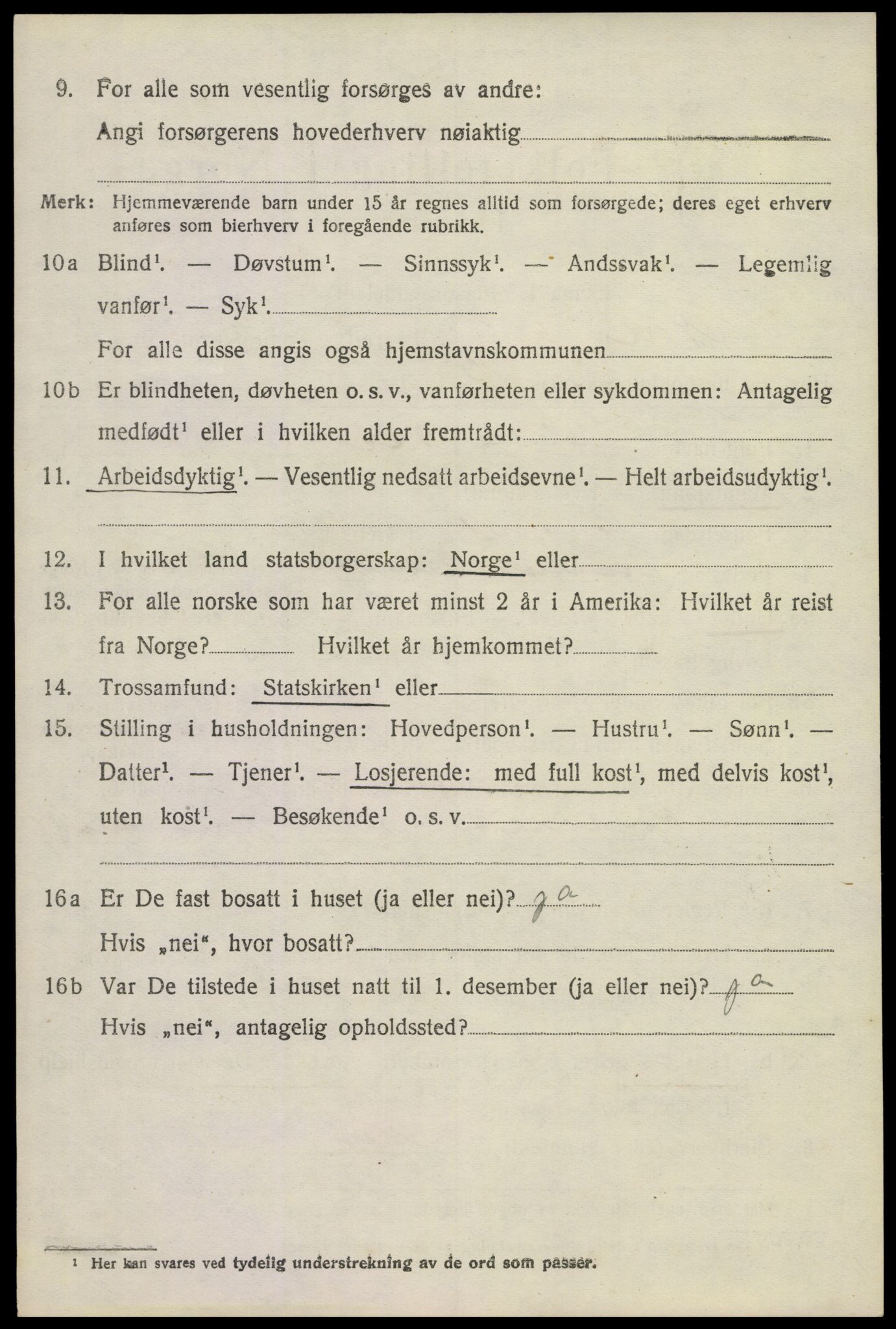 SAKO, 1920 census for Nore, 1920, p. 4029