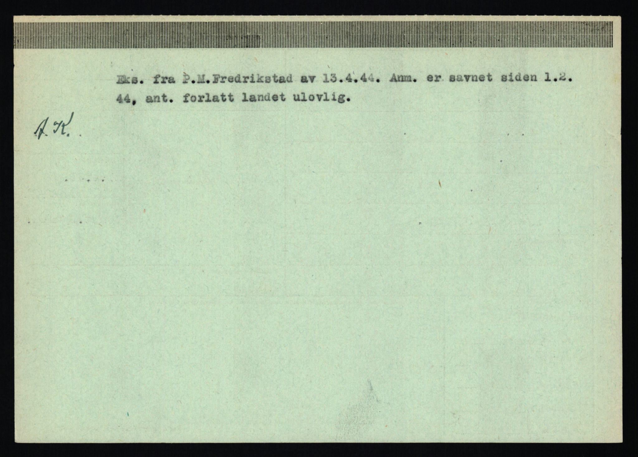 Statspolitiet - Hovedkontoret / Osloavdelingen, AV/RA-S-1329/C/Ca/L0009: Knutsen - Limstrand, 1943-1945, p. 1097