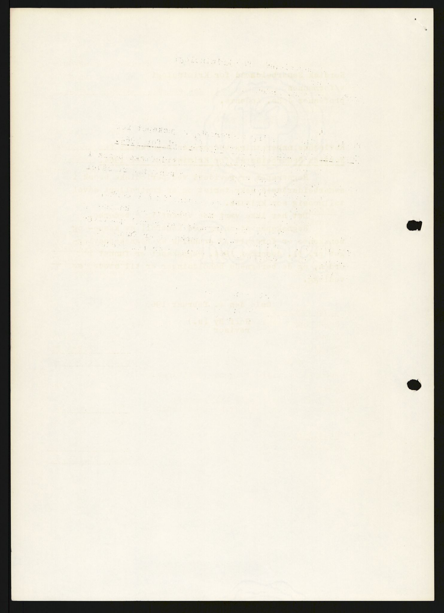 Justisdepartementet, Nordisk samarbeidsråd for kriminologi, AV/RA-S-1164/D/Da/L0001: A Rådets virksomhet, 1961-1974, p. 1093