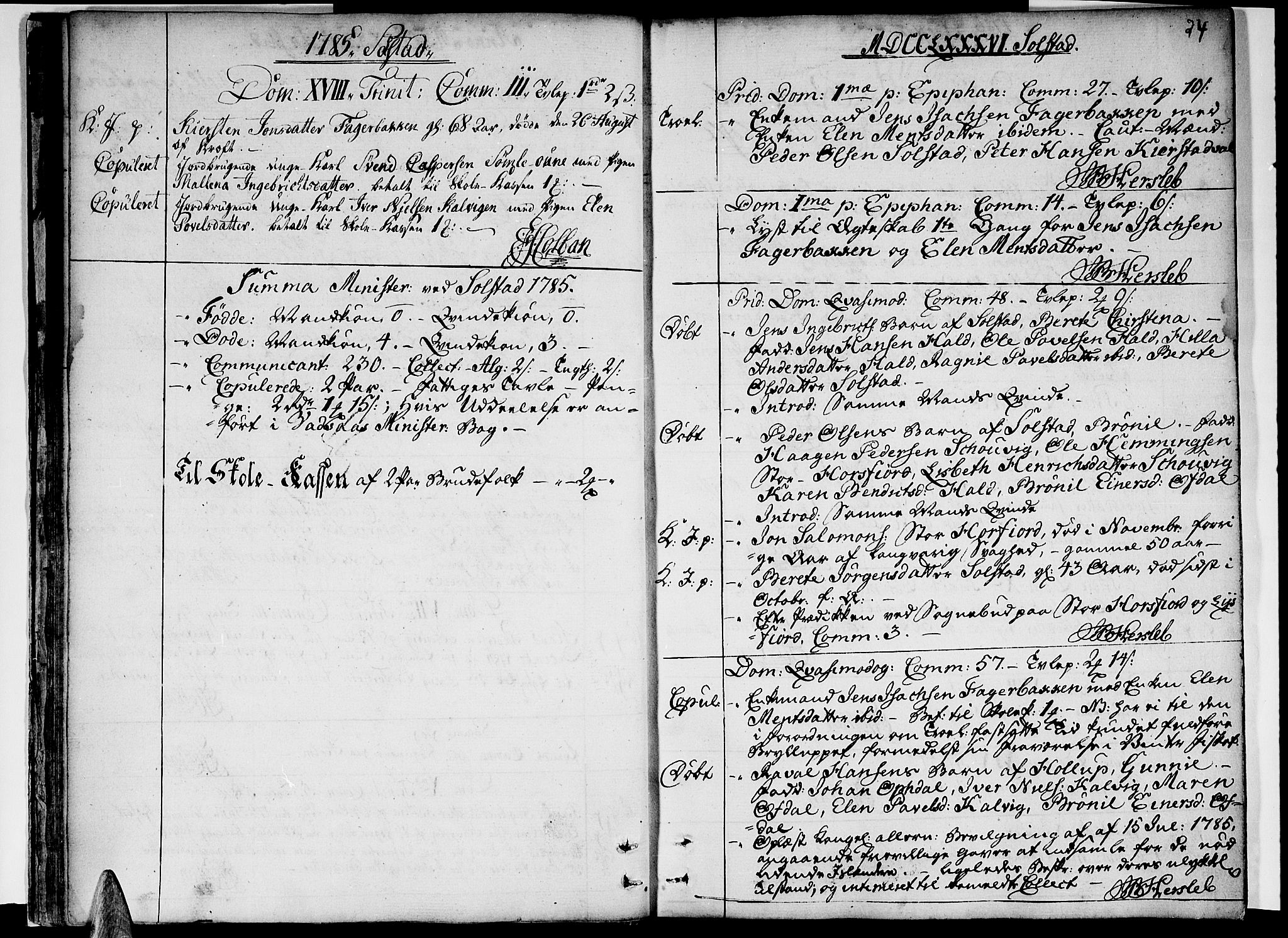 Ministerialprotokoller, klokkerbøker og fødselsregistre - Nordland, SAT/A-1459/811/L0164: Parish register (official) no. 811A02, 1752-1819, p. 24