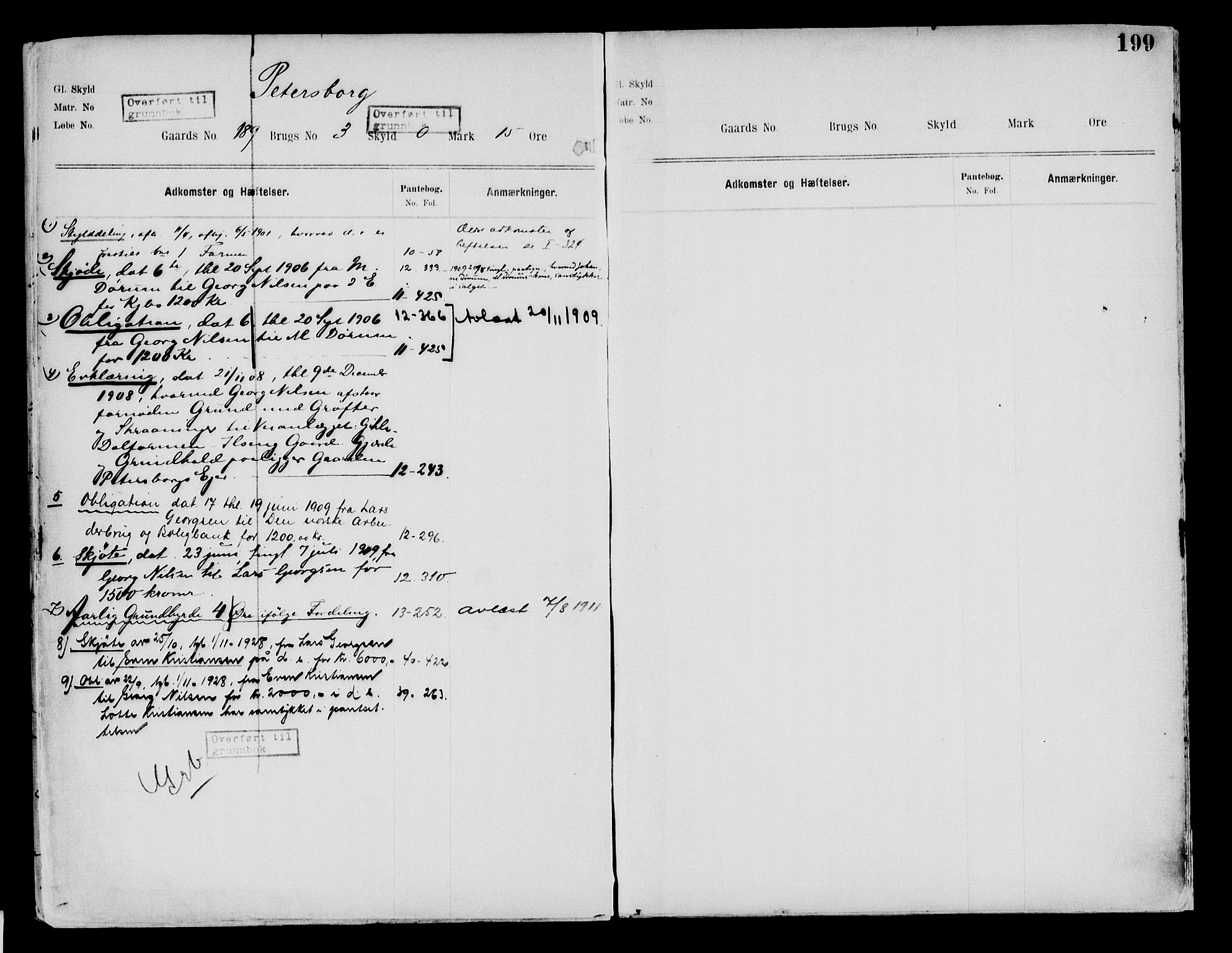 Nord-Hedmark sorenskriveri, SAH/TING-012/H/Ha/Had/Hade/L0002: Mortgage register no. 4.2, 1893-1940, p. 199