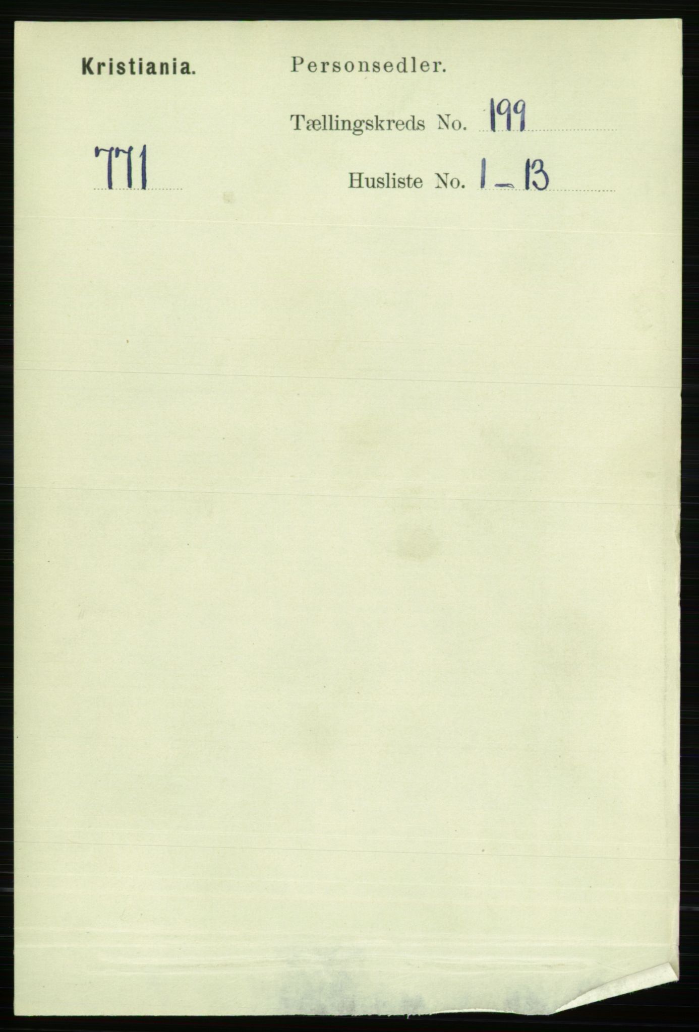 RA, 1891 census for 0301 Kristiania, 1891, p. 119744