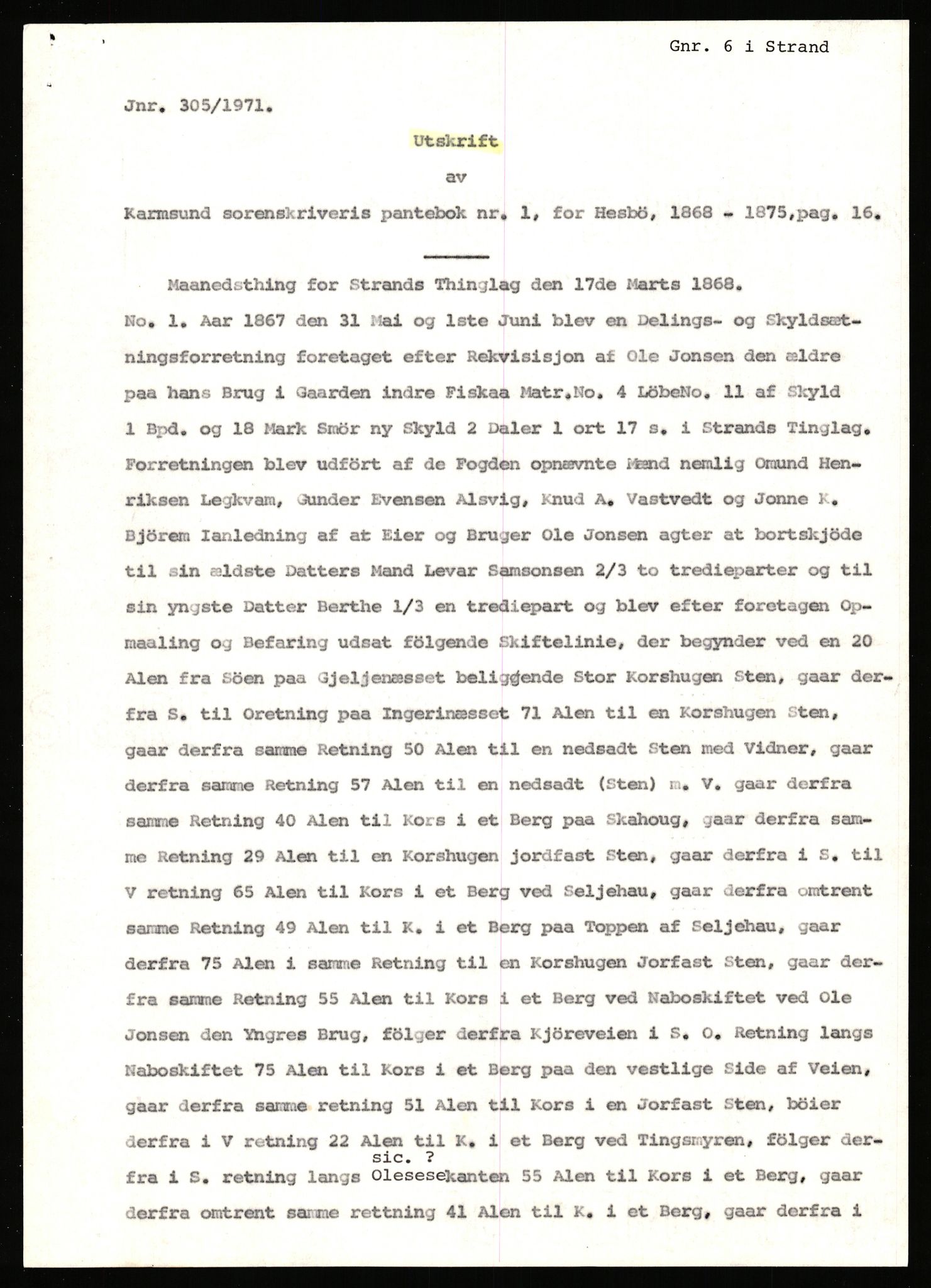 Statsarkivet i Stavanger, SAST/A-101971/03/Y/Yj/L0020: Avskrifter sortert etter gårdsnavn: Fevold nedre - Fister øvre, 1750-1930, p. 429