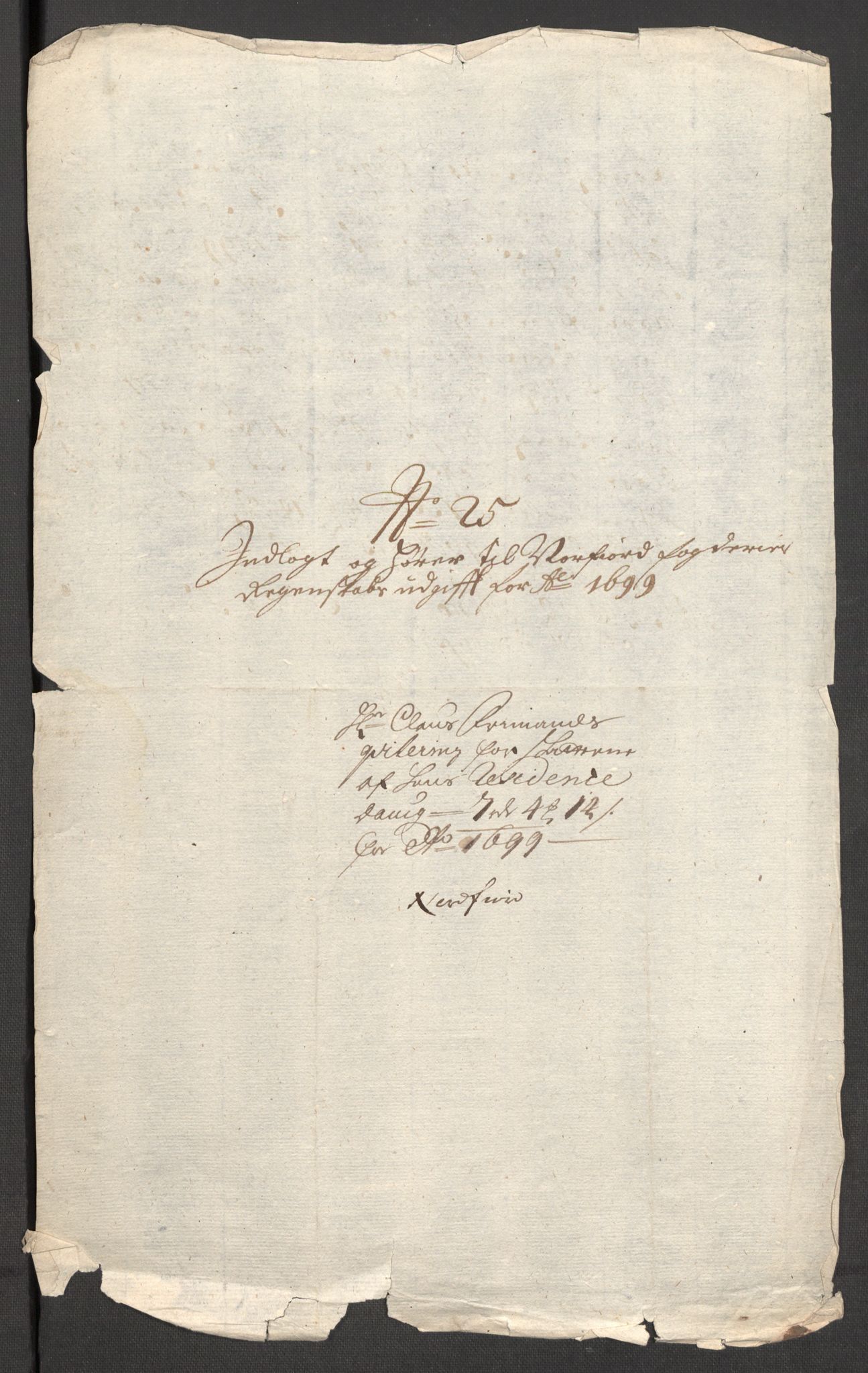 Rentekammeret inntil 1814, Reviderte regnskaper, Fogderegnskap, AV/RA-EA-4092/R53/L3424: Fogderegnskap Sunn- og Nordfjord, 1699, p. 380