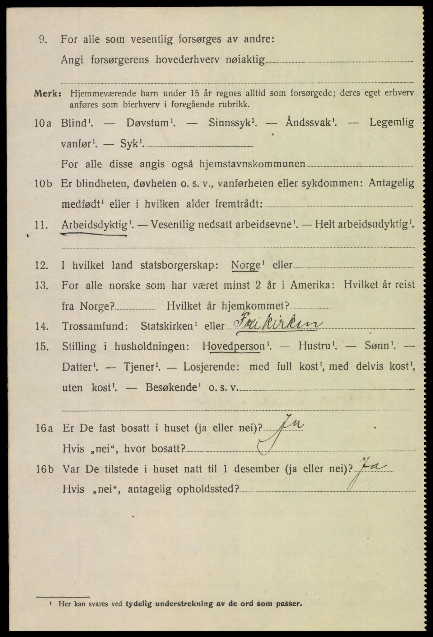 SAK, 1920 census for Arendal, 1920, p. 21035