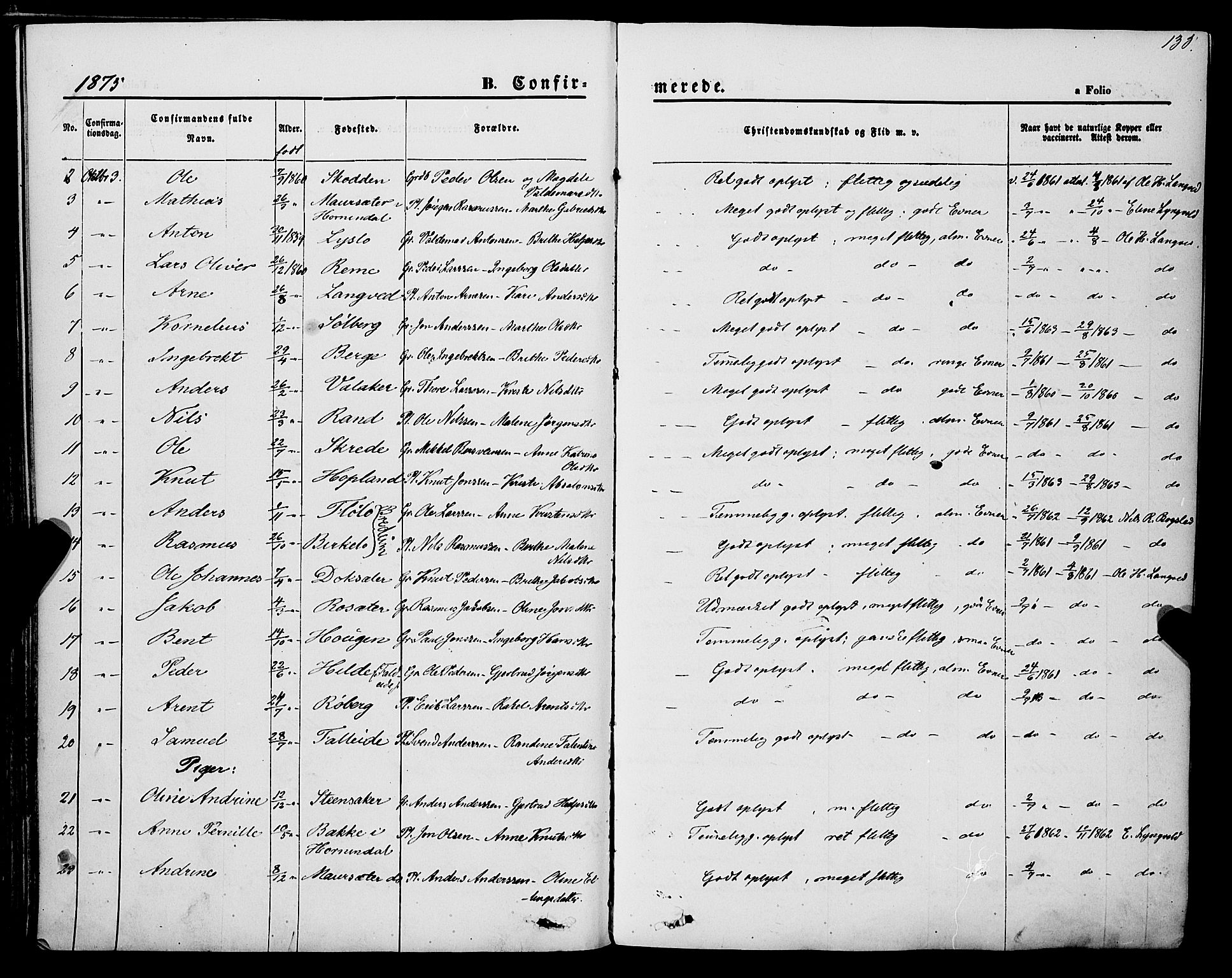 Innvik sokneprestembete, AV/SAB-A-80501: Parish register (official) no. A 6, 1865-1878, p. 135