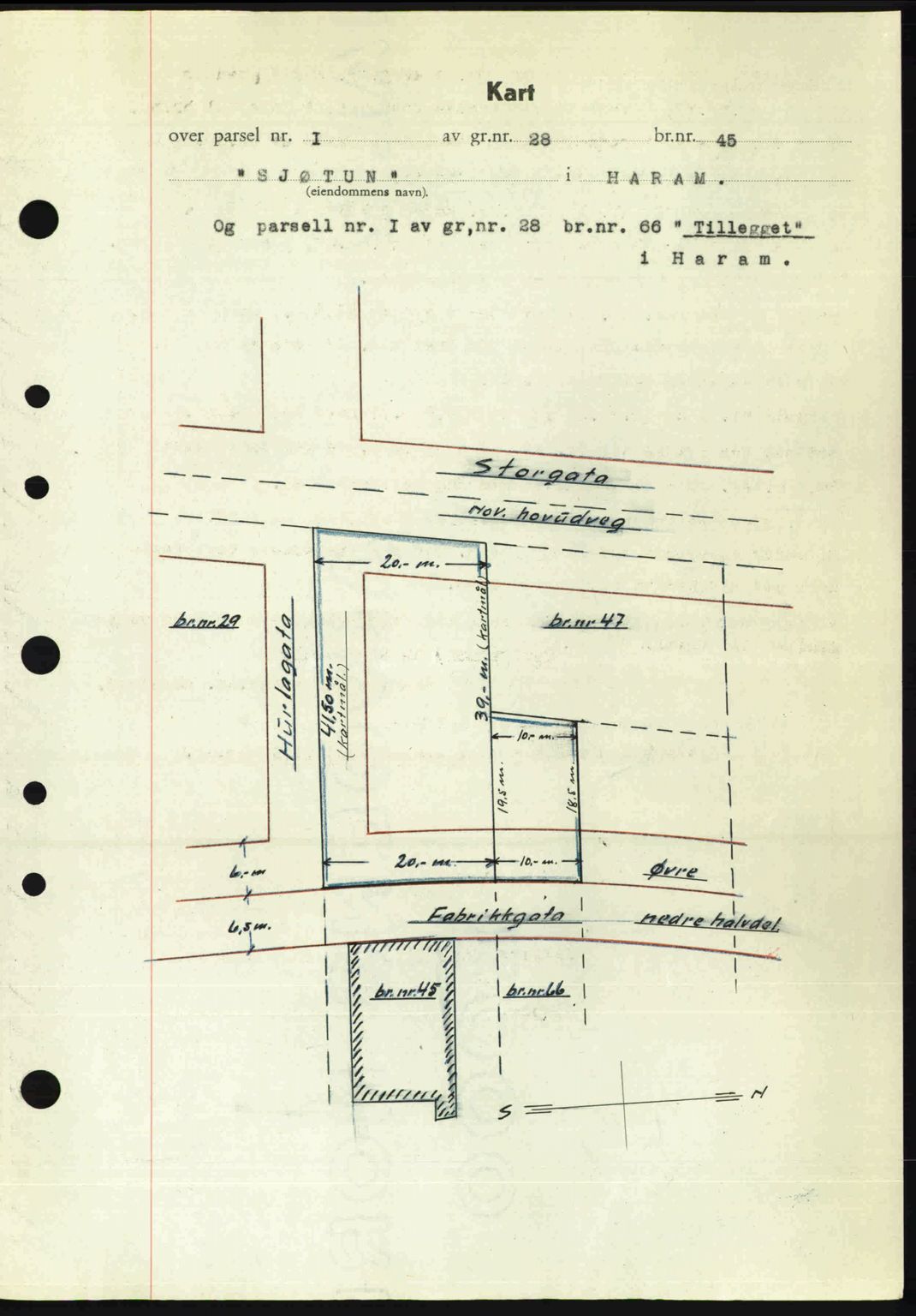 Nordre Sunnmøre sorenskriveri, AV/SAT-A-0006/1/2/2C/2Ca: Mortgage book no. A25, 1947-1947, Diary no: : 1432/1947