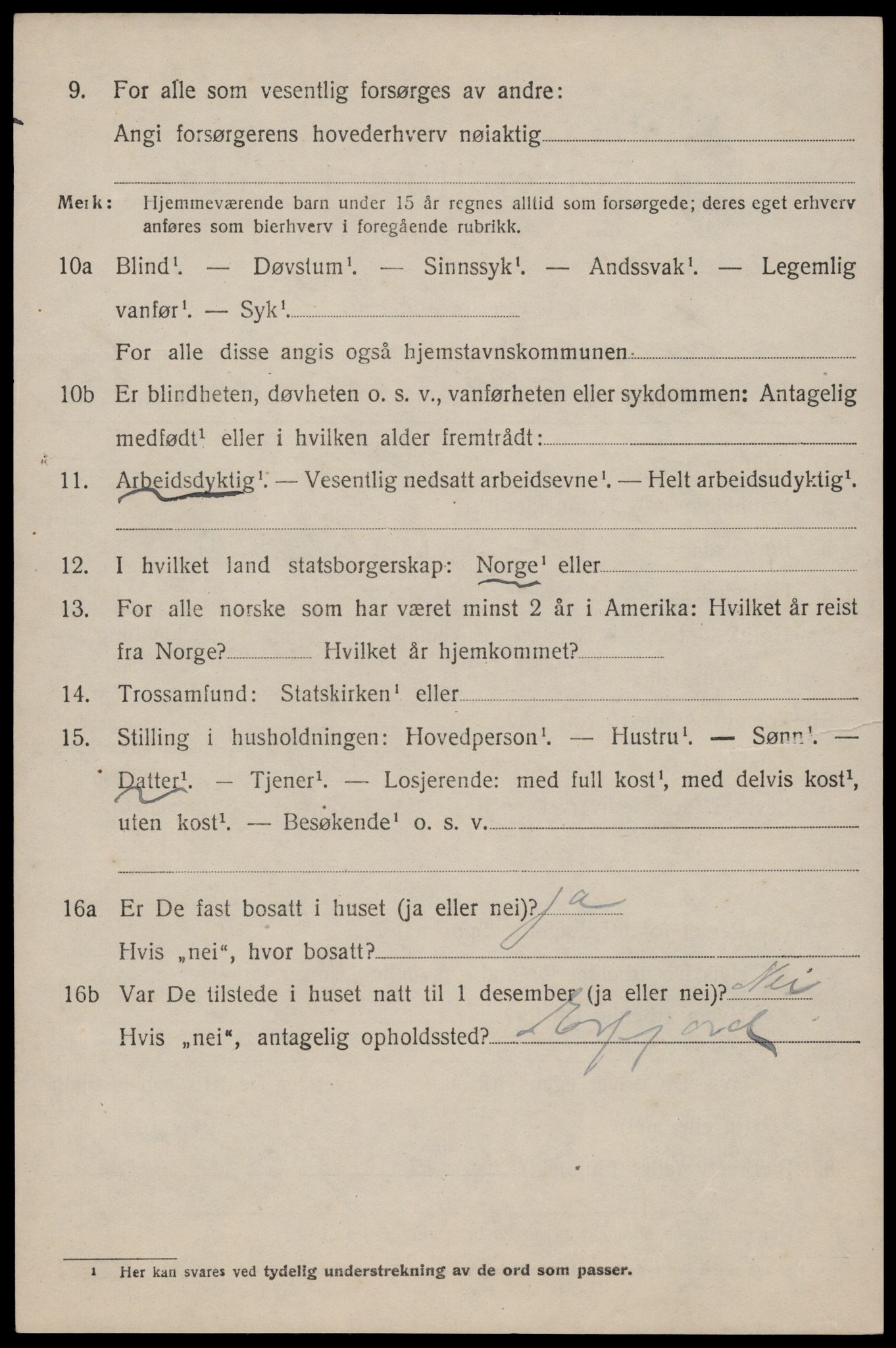 SAST, 1920 census for Erfjord, 1920, p. 634